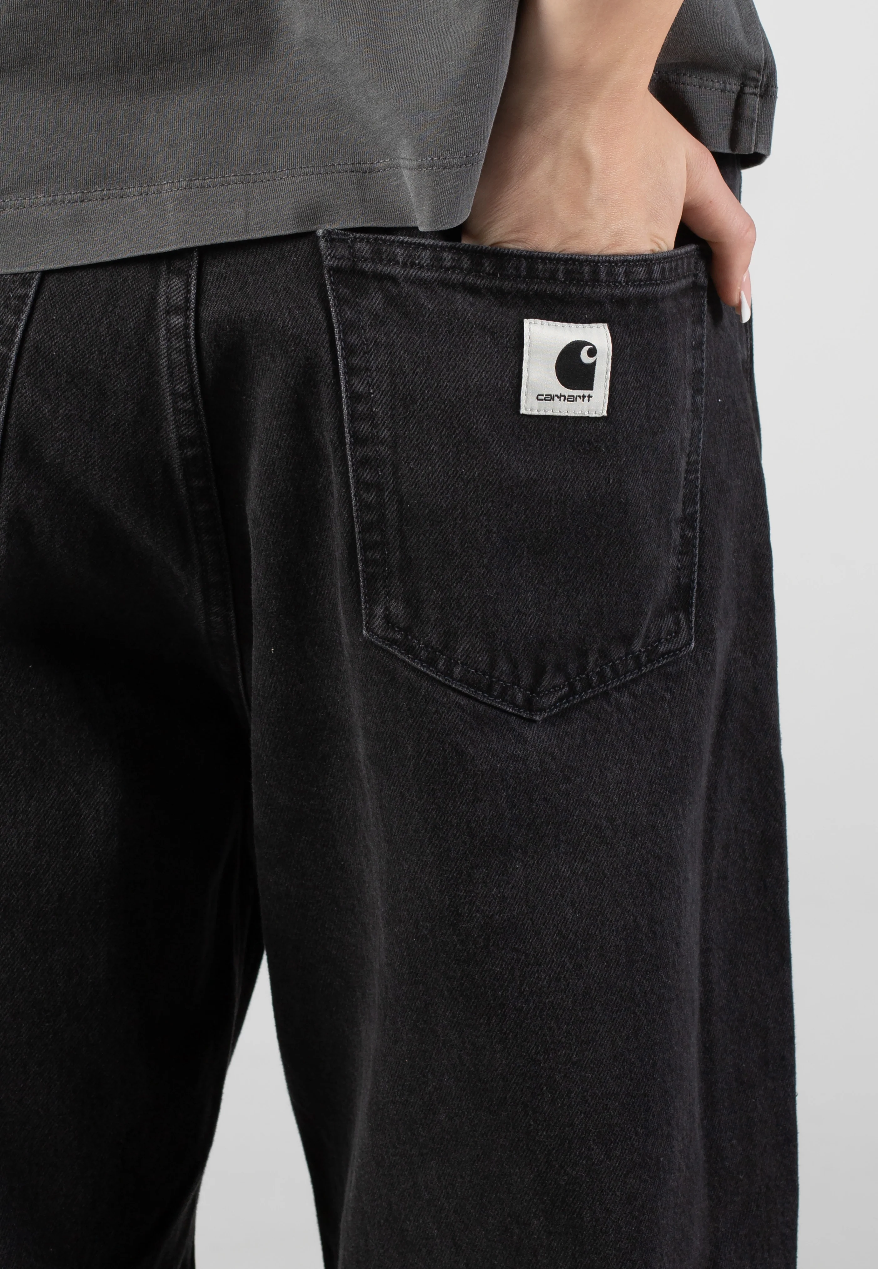 W' Brandon Stone Washed Black - Pants - Image 4