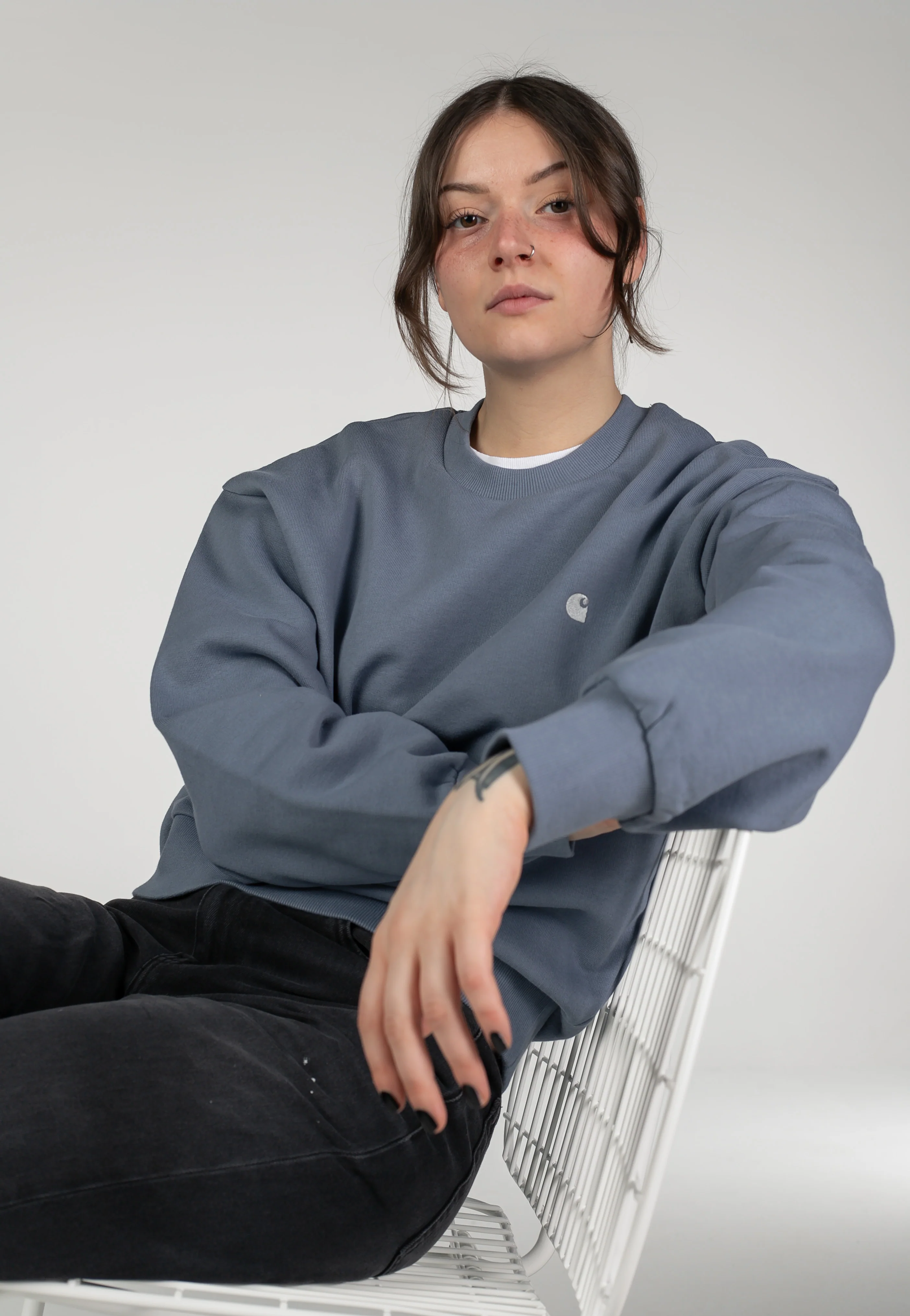 W' Casey Shady Blue/Silver - Sweater - Image 2