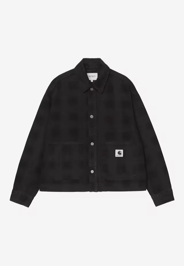 W' Everson Stone Washed Print Black - Jacket - Image 6