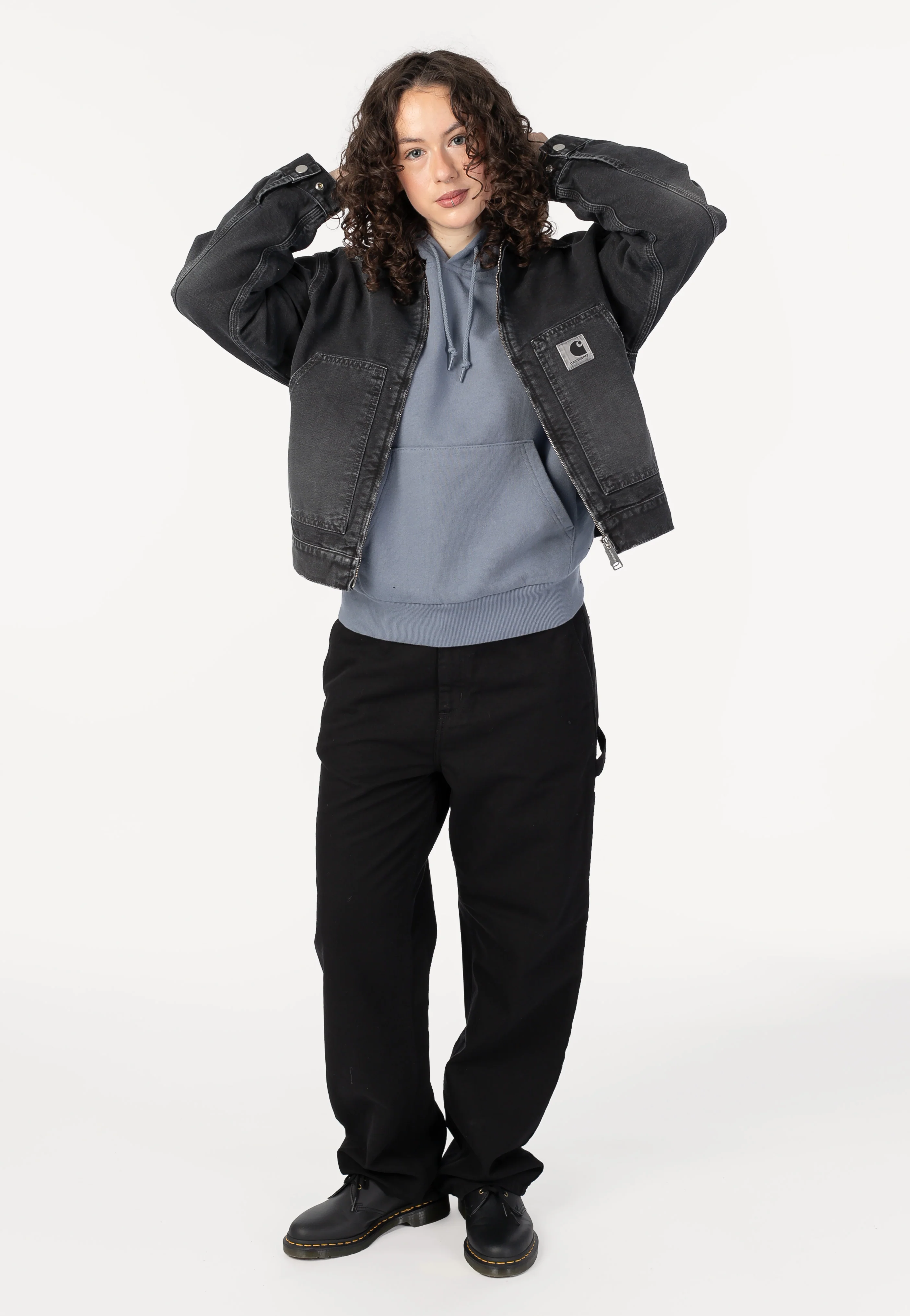 W' Hooded Casey Shady Blue/Silver - Hoodie - Image 9