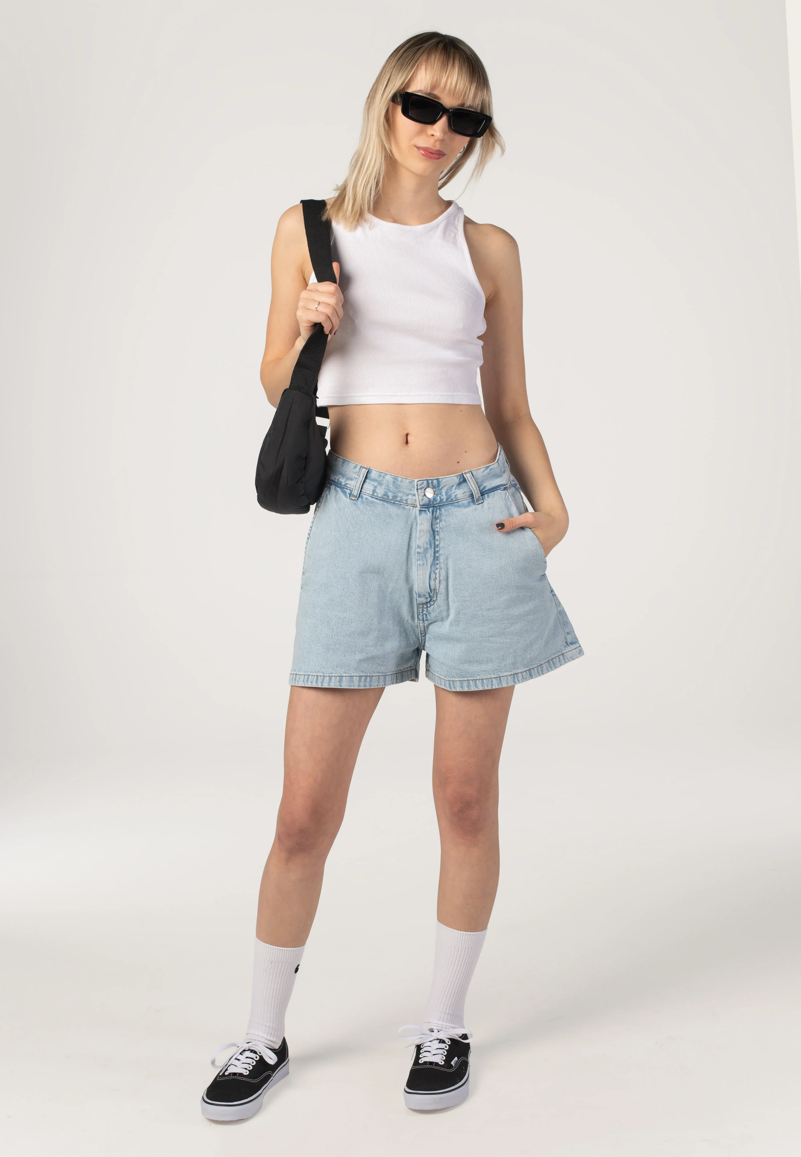 W' Lova Stone Bleached Blue - Shorts - Image 3