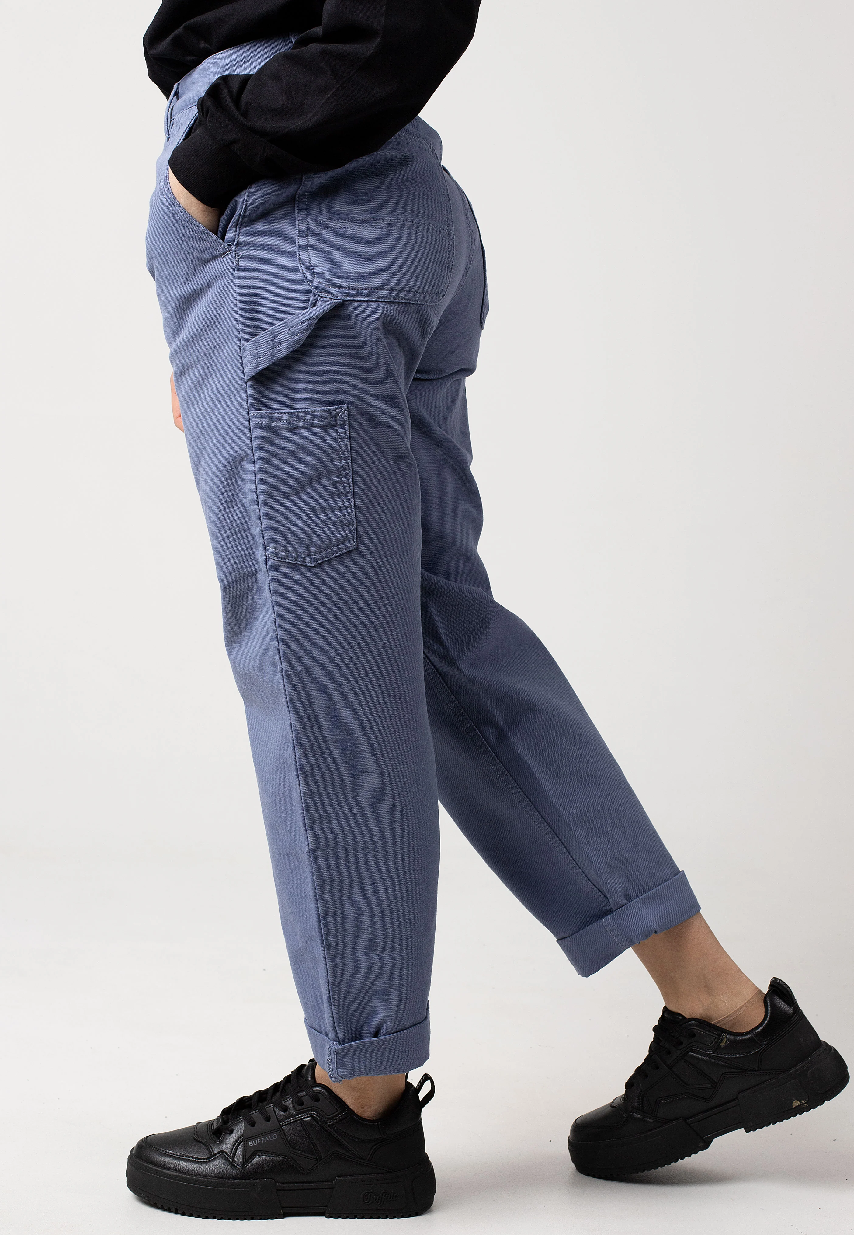W' Pierce Aged Canvas Bay Blue - Pants - Image 3