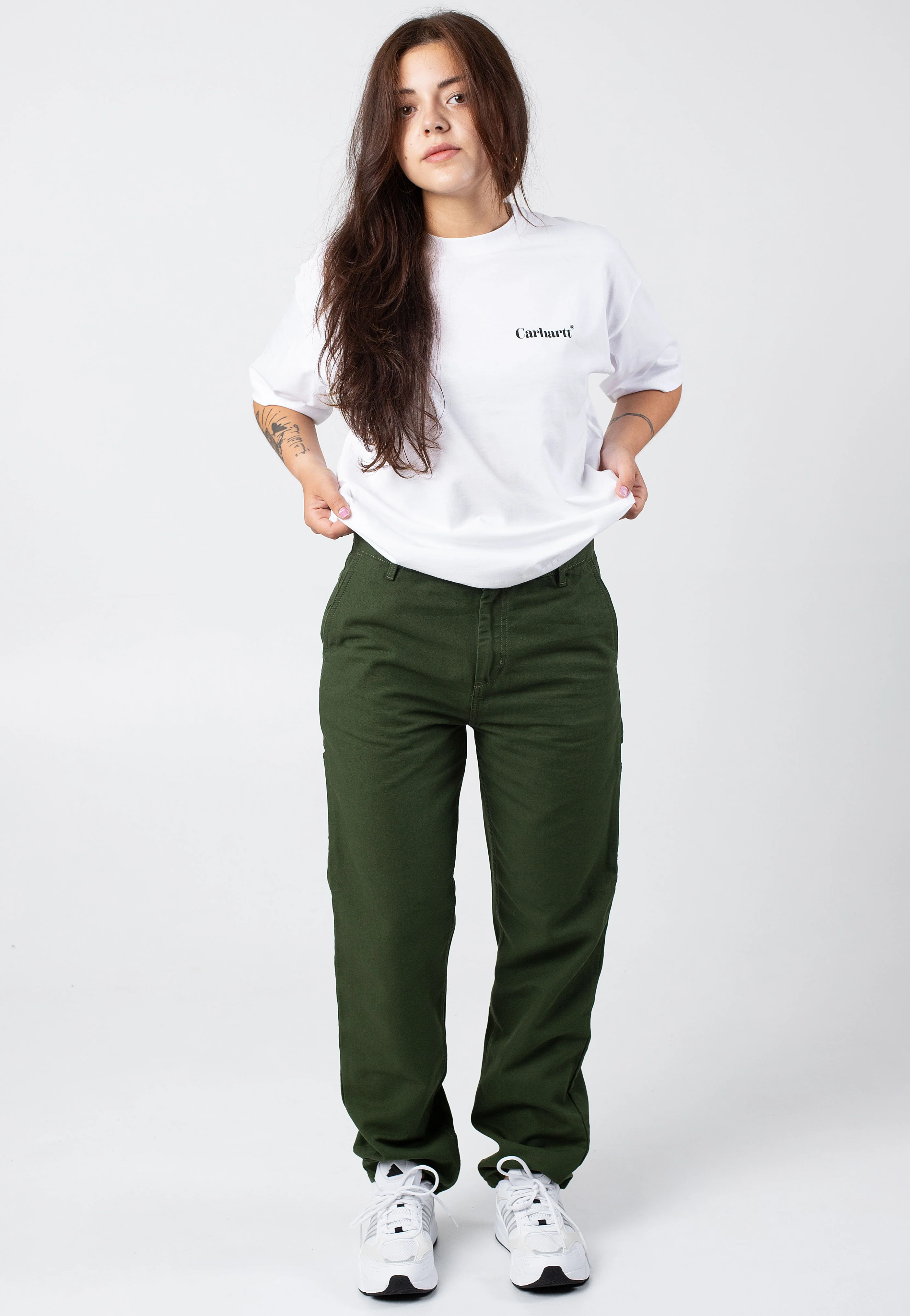 W' Pierce Rinsed Tarragon - Pants - Image 2