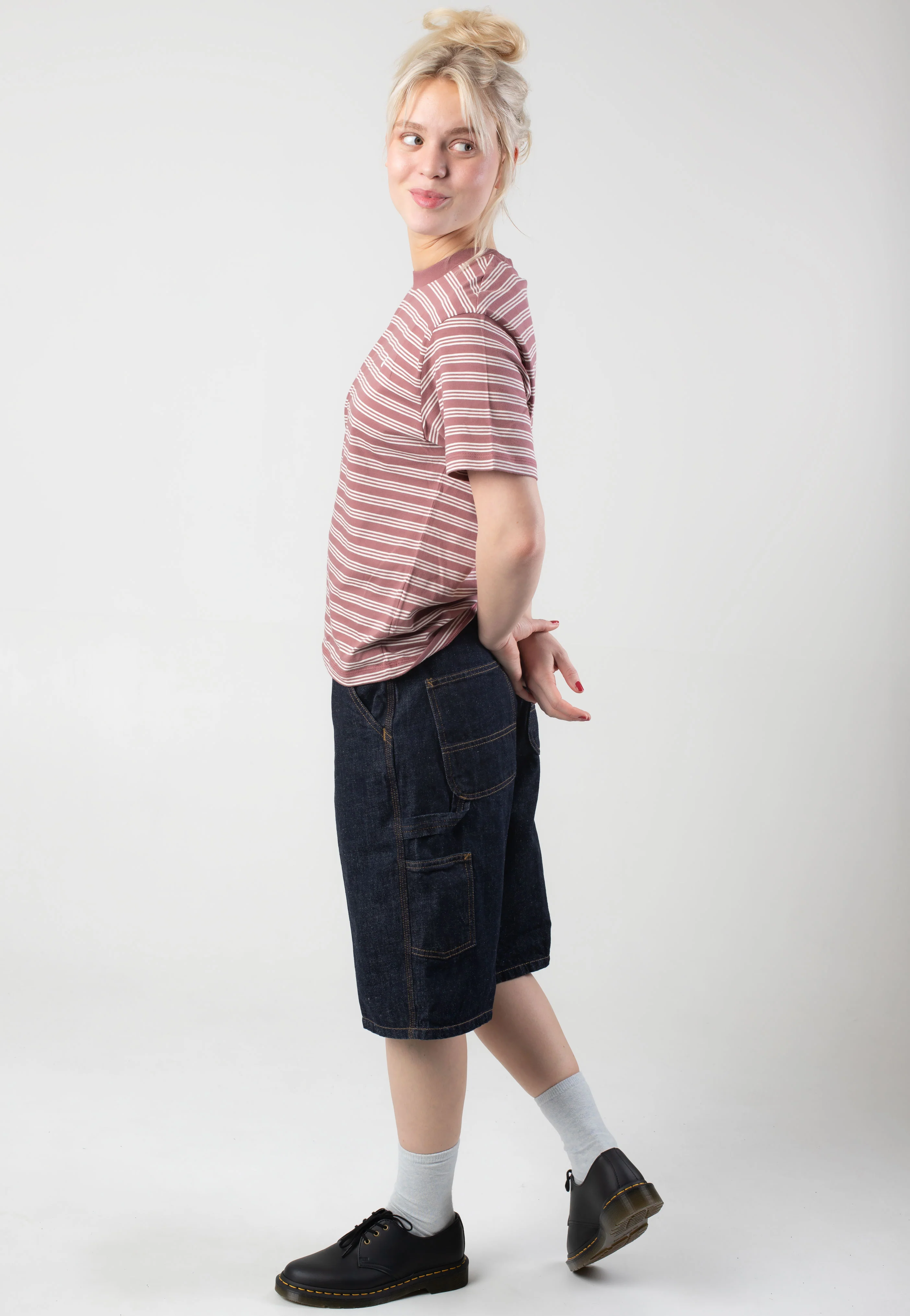 W' Sydney Sydney Stripe/Dusky Pink - T-Shirt - Image 2