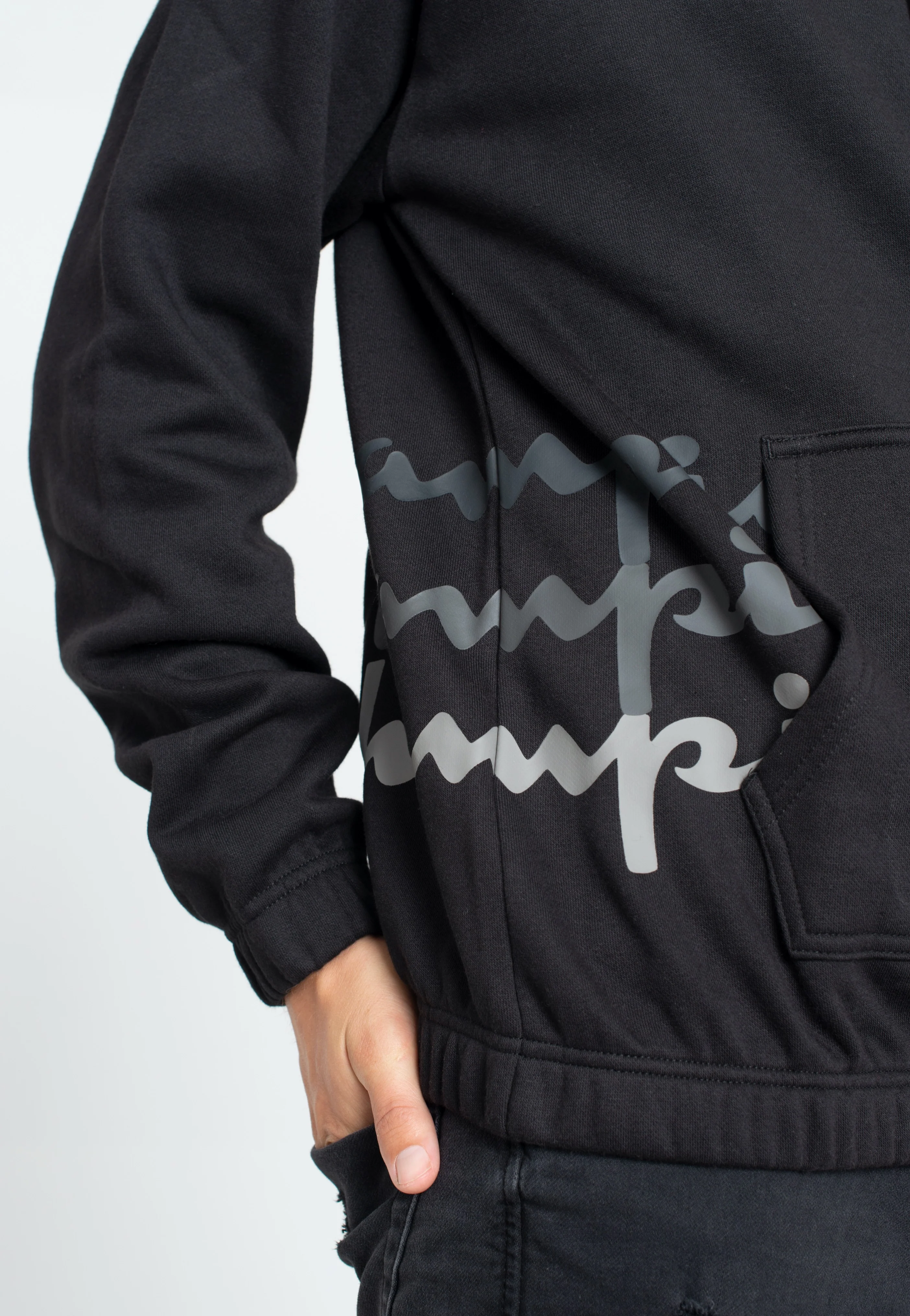 Hooded Full Zip Black Beauty - Zipper - Image 5