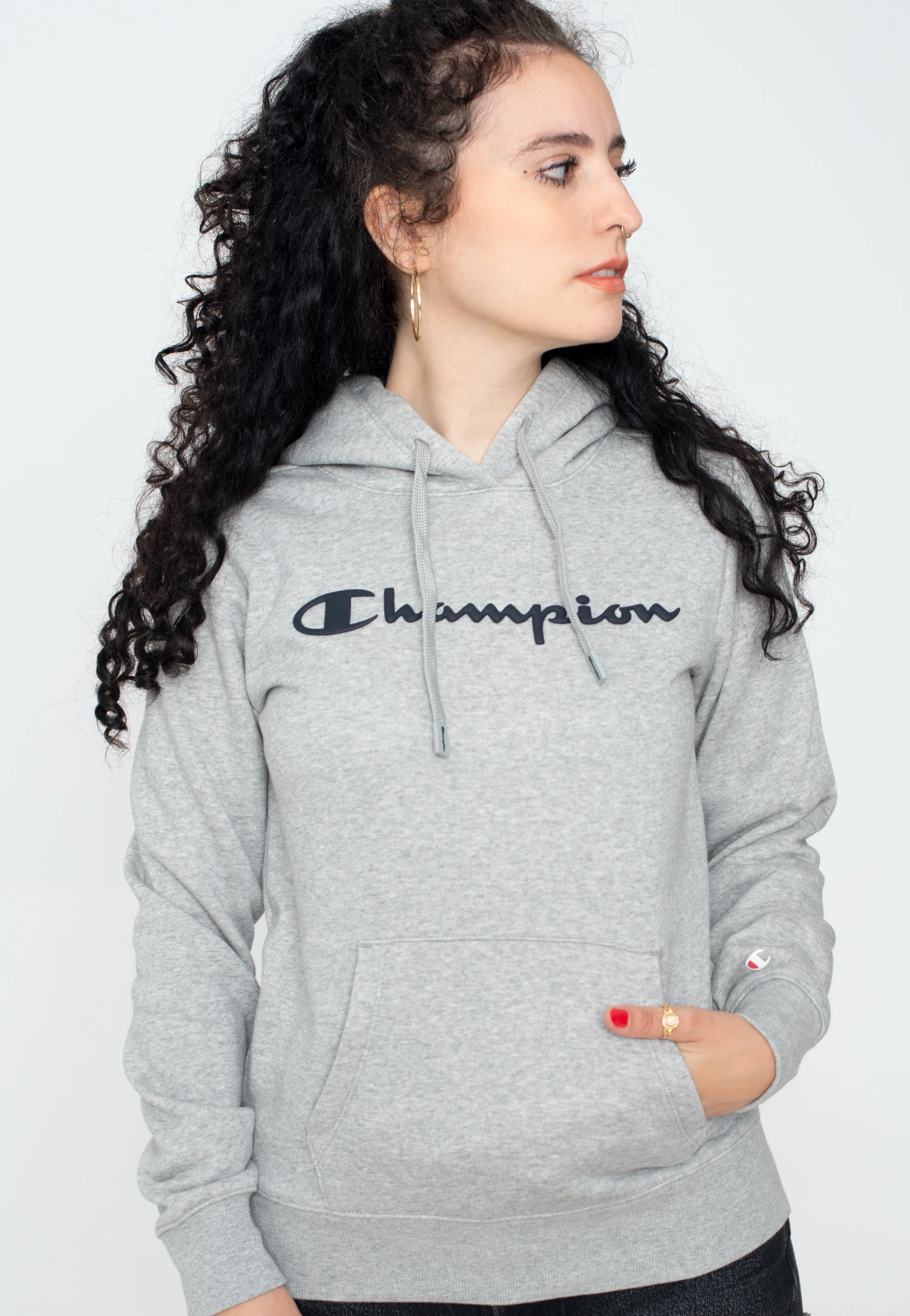 Hooded Sweatshirt Gray Melange Light - Hoodie