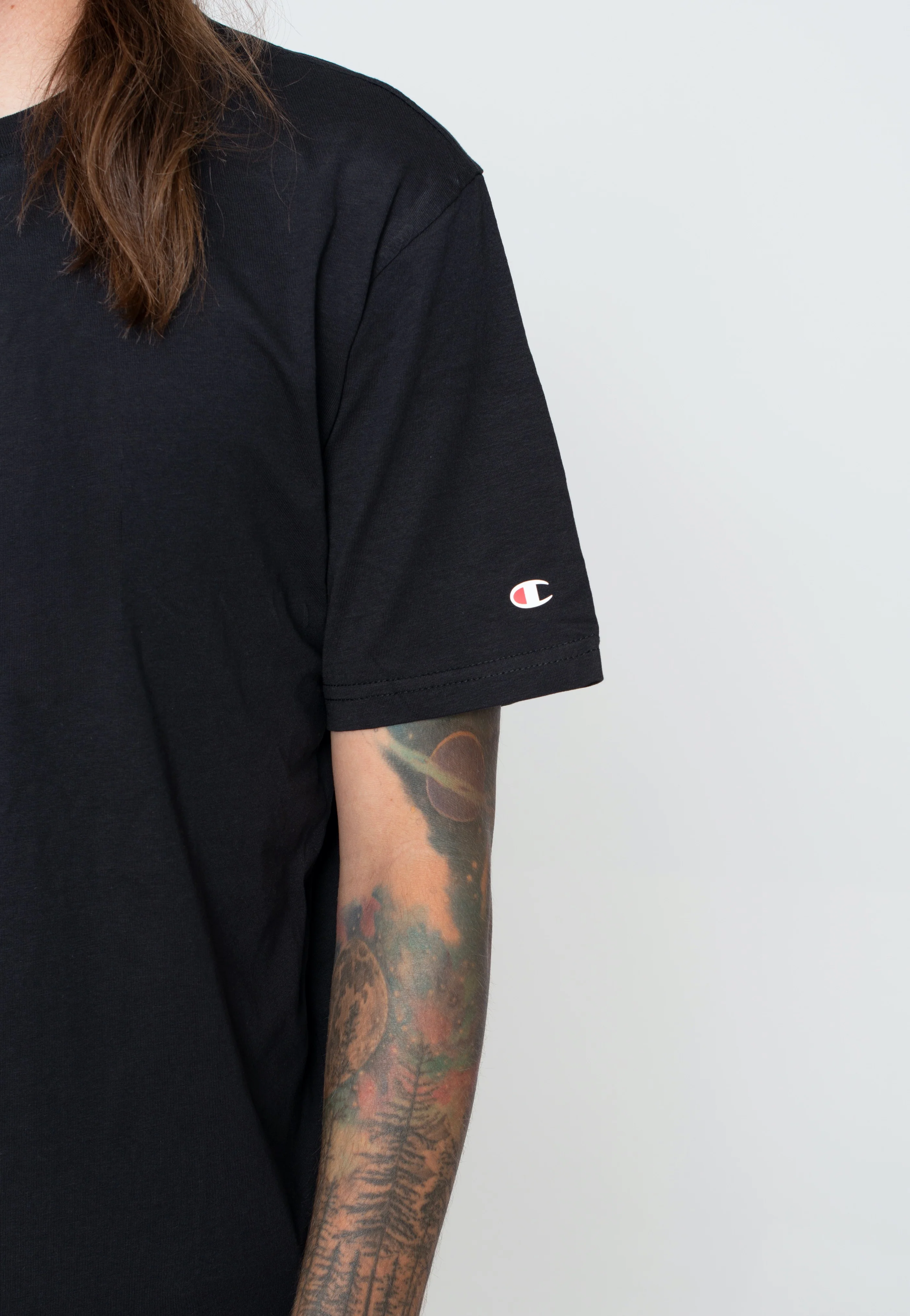 Pack Of 2 Crew Neck Black Beauty - T-Shirt - Image 3