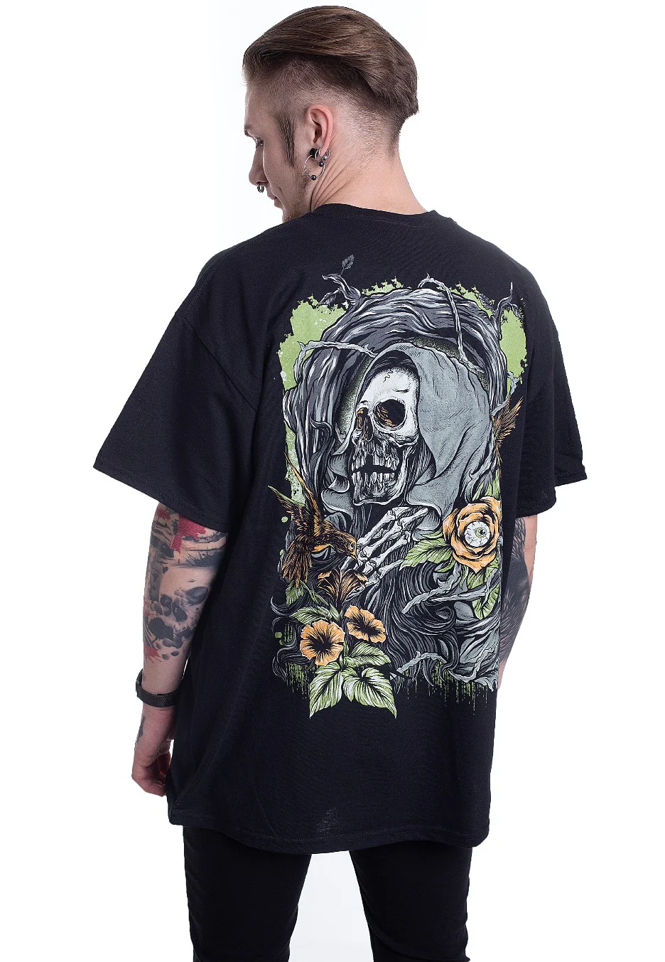 Lying Dead With Flowers - T-Shirt - Image 4