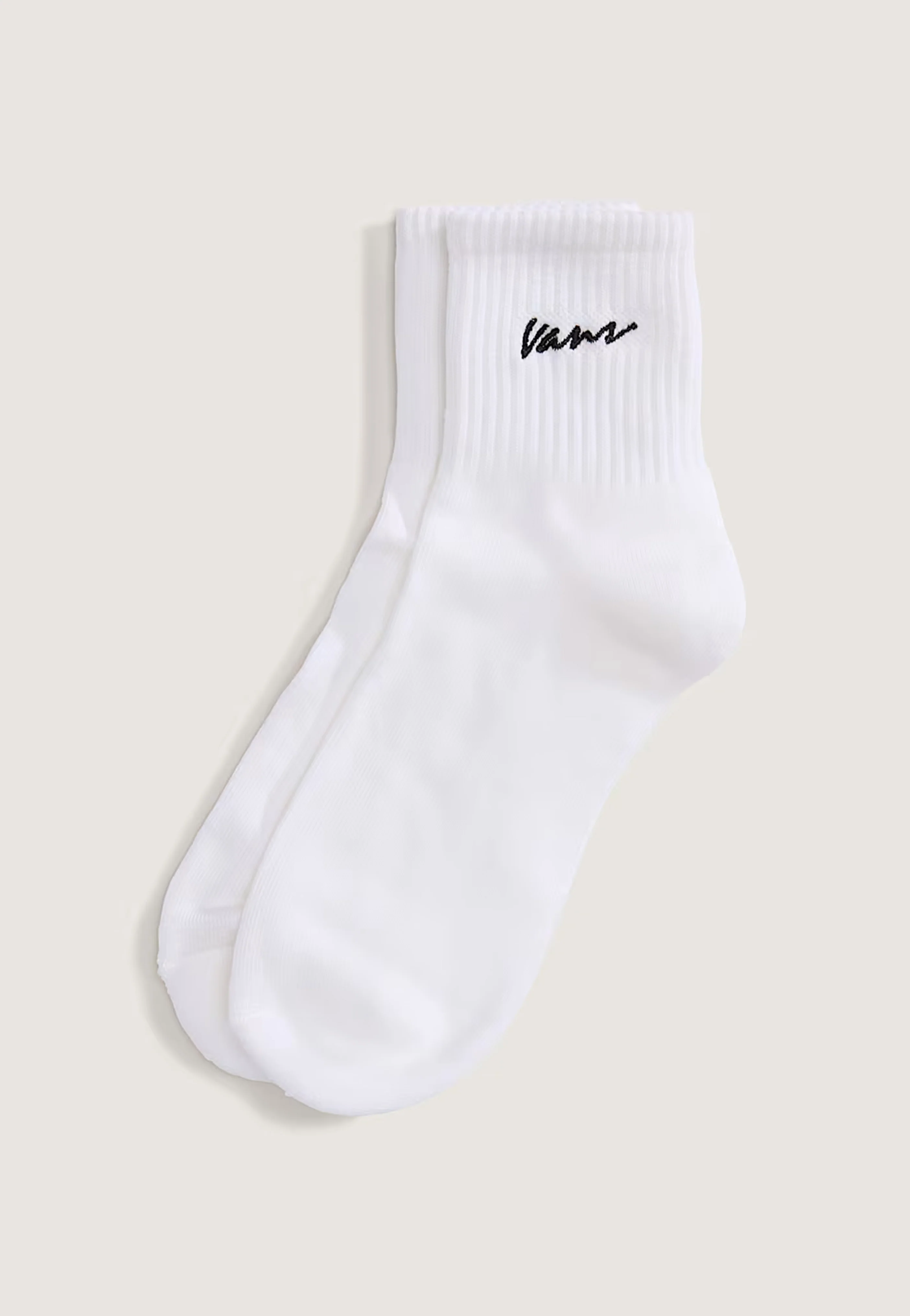 Classic Script Half Crew White - Socks - Image 2