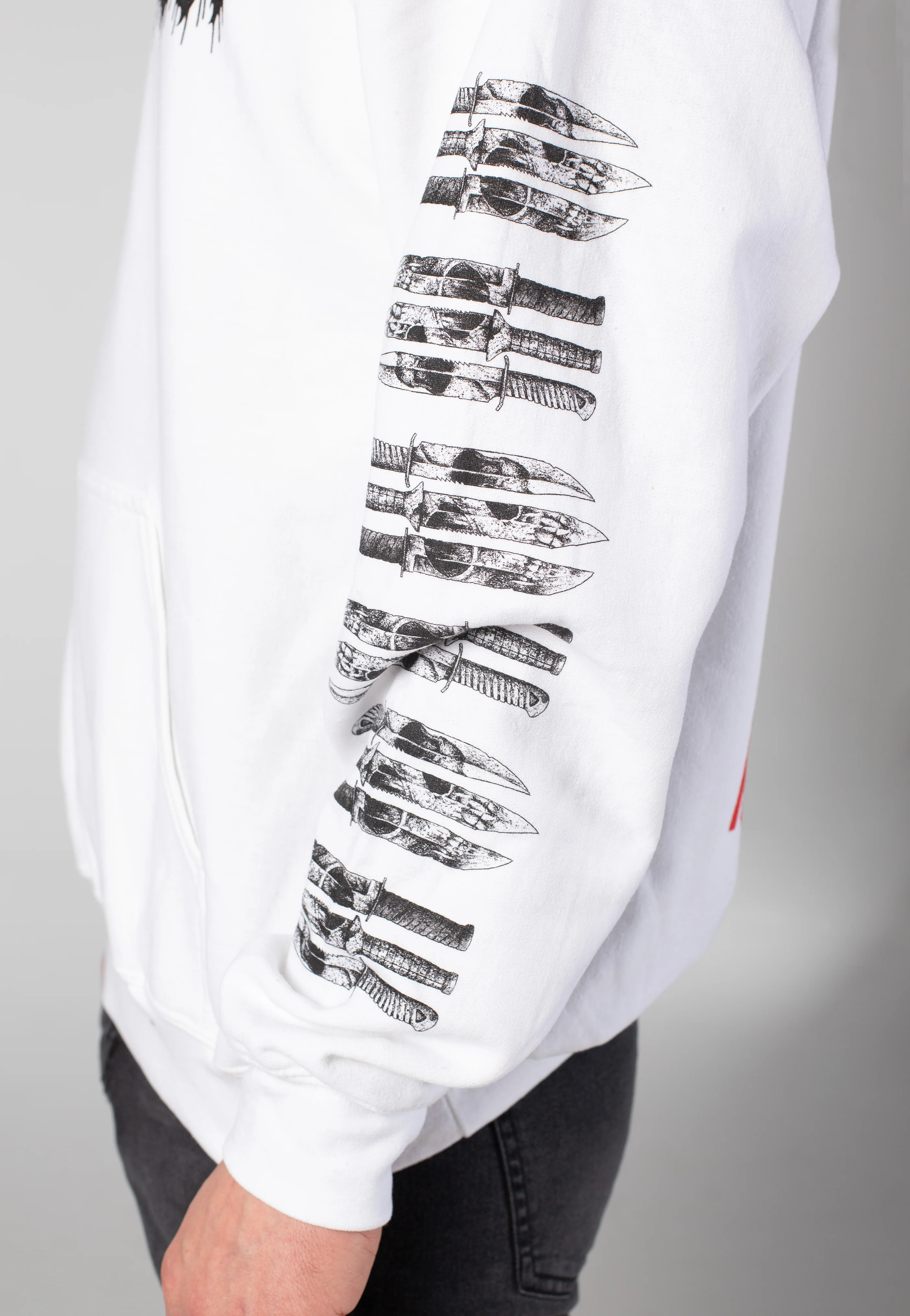 No Forgiveness White - Hoodie - Image 4