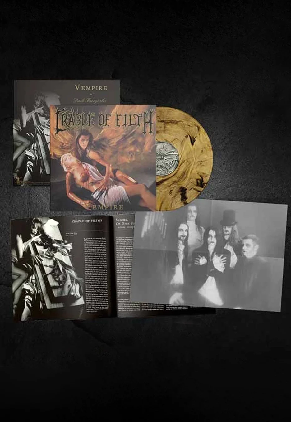 VEmpire, Or Dark Faerytales In Phallustein Ltd. Black/Wheat - Marbled Vinyl