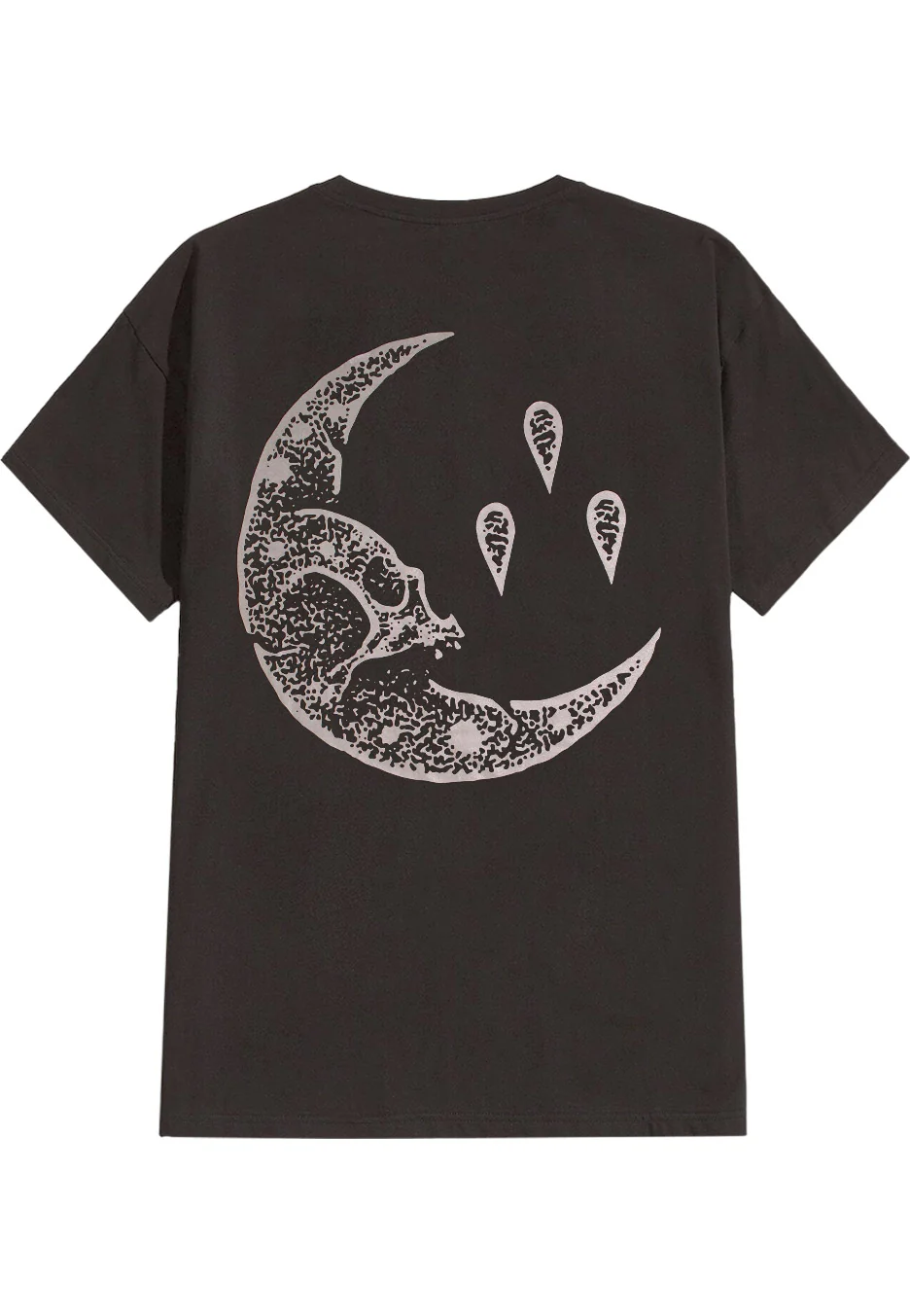 Moon Glow In The Dark Dark Charcoal - T-Shirt - Image 4