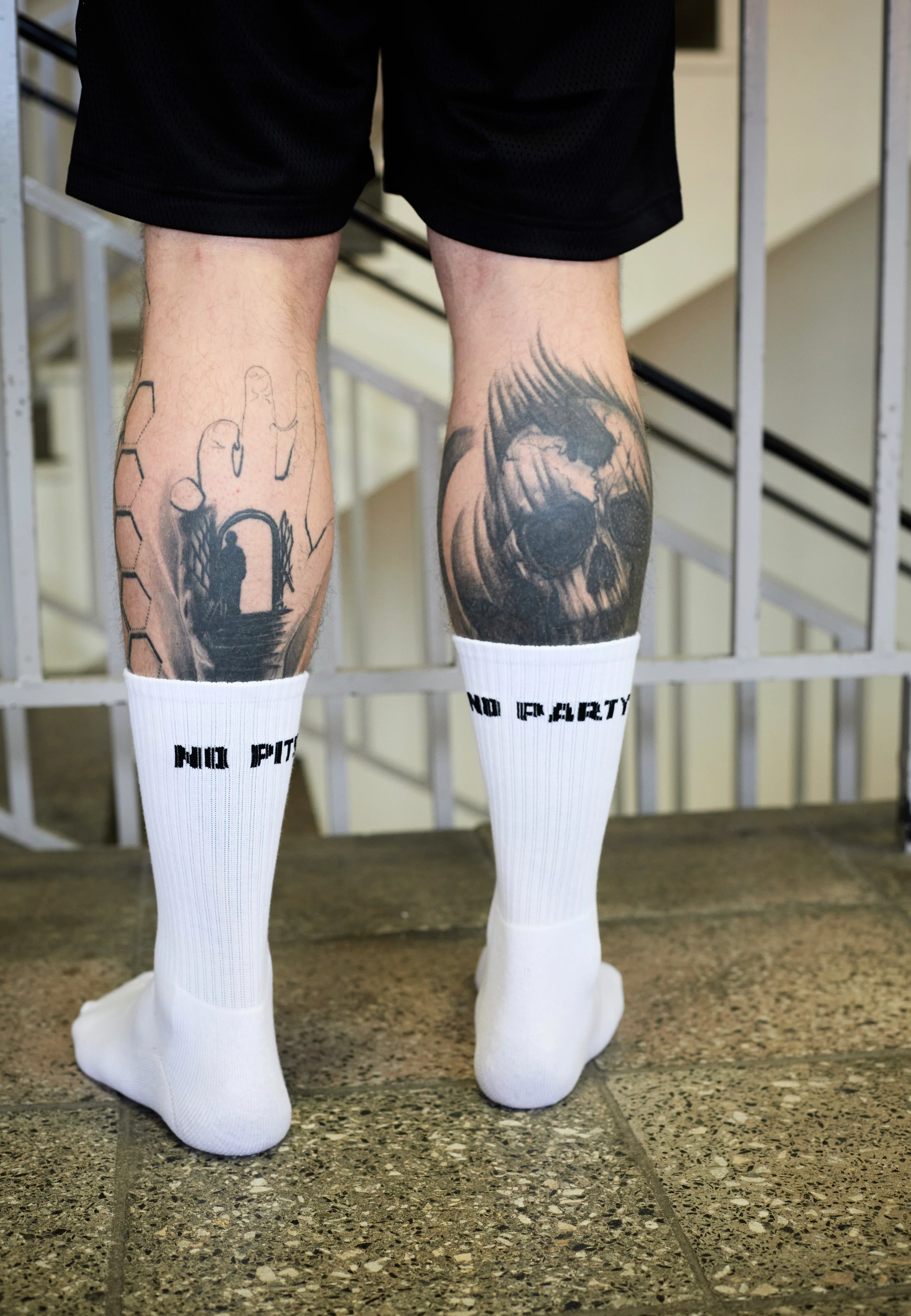 No Pits No Party White - Socks
