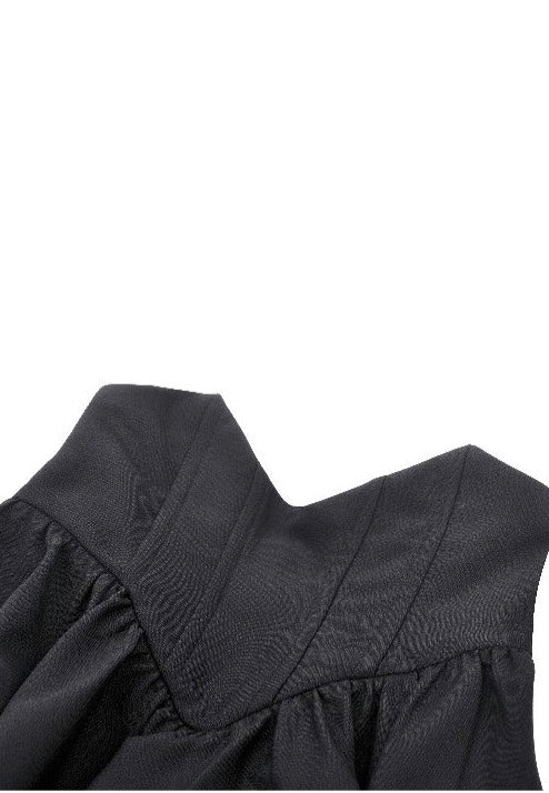 Black Minimalist Batwing High-Waisted A-Line - Skirt - Image 9