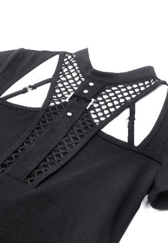 Punk Hollow Sexy Mesh Black - Top - Image 8
