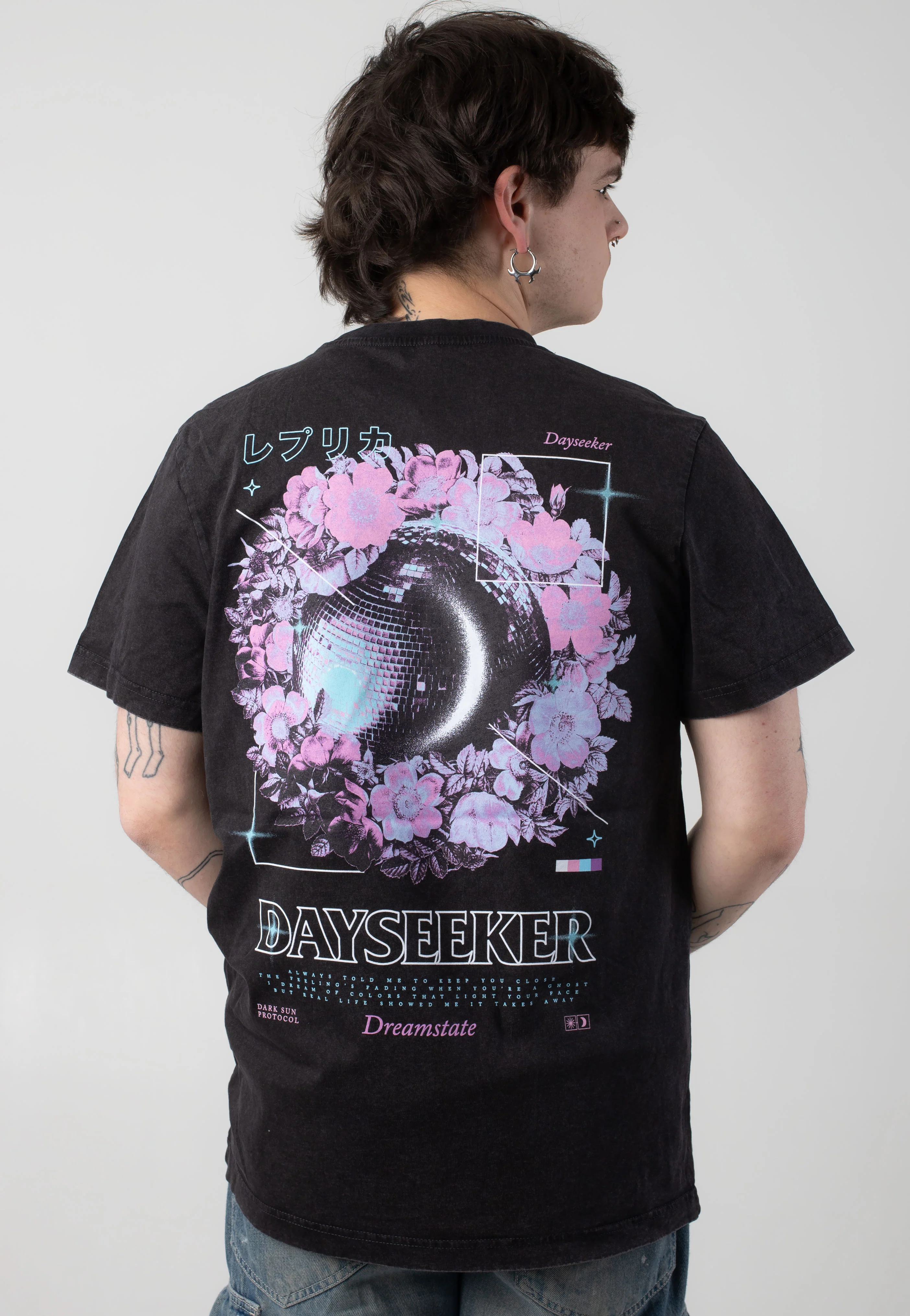 Disco Wreath Acid Wash - T-Shirt - Image 4