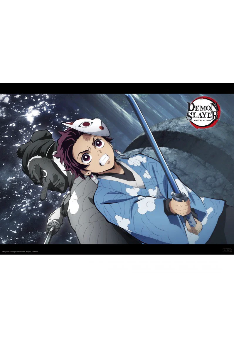 Tanjiro & Urokodaki - Poster