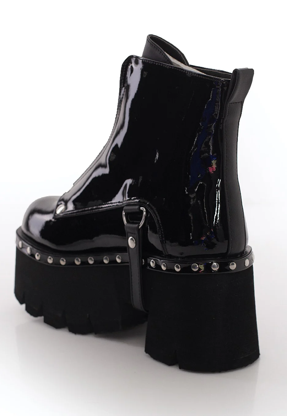 Ashes 100 Metal Front Zip Patent Vegan Leather - Girl Shoes - Image 4