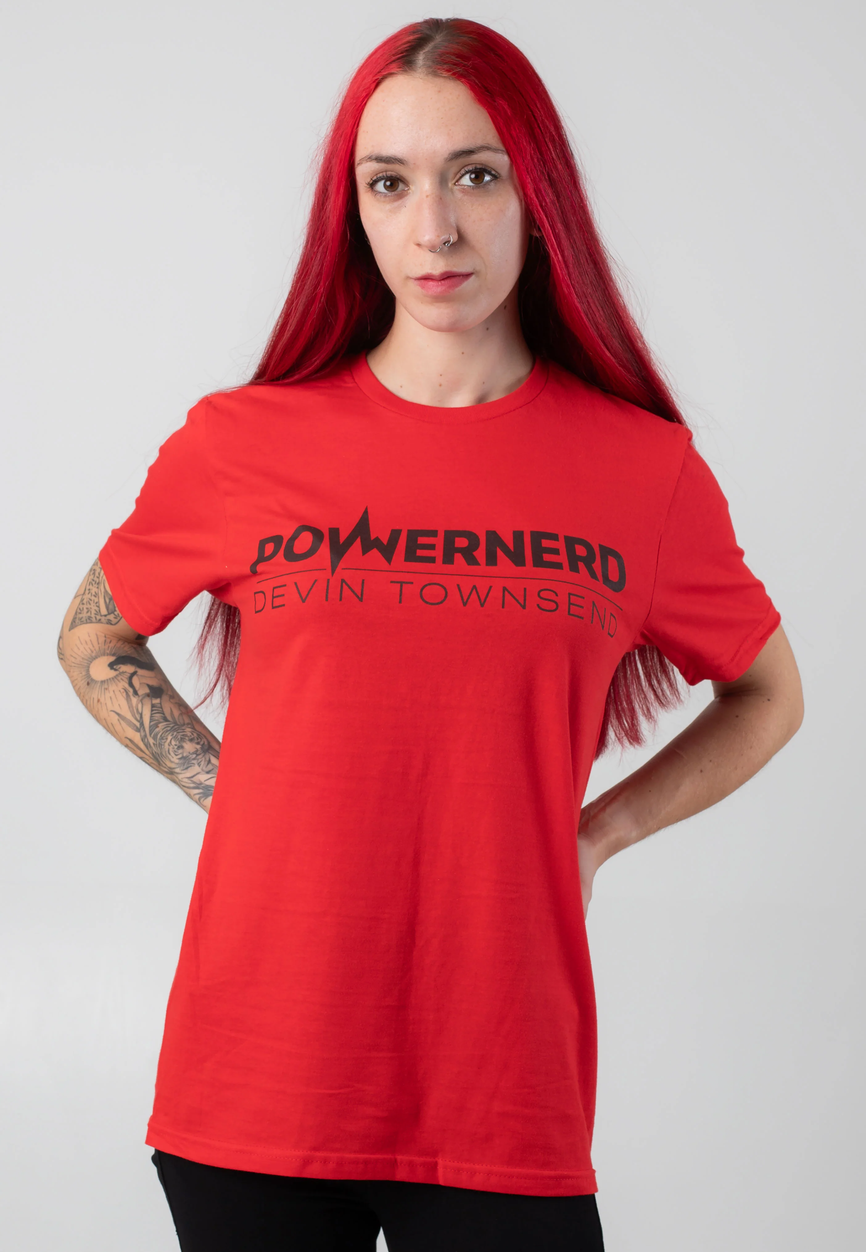 Powernerd Logo Red - T-Shirt - Image 5