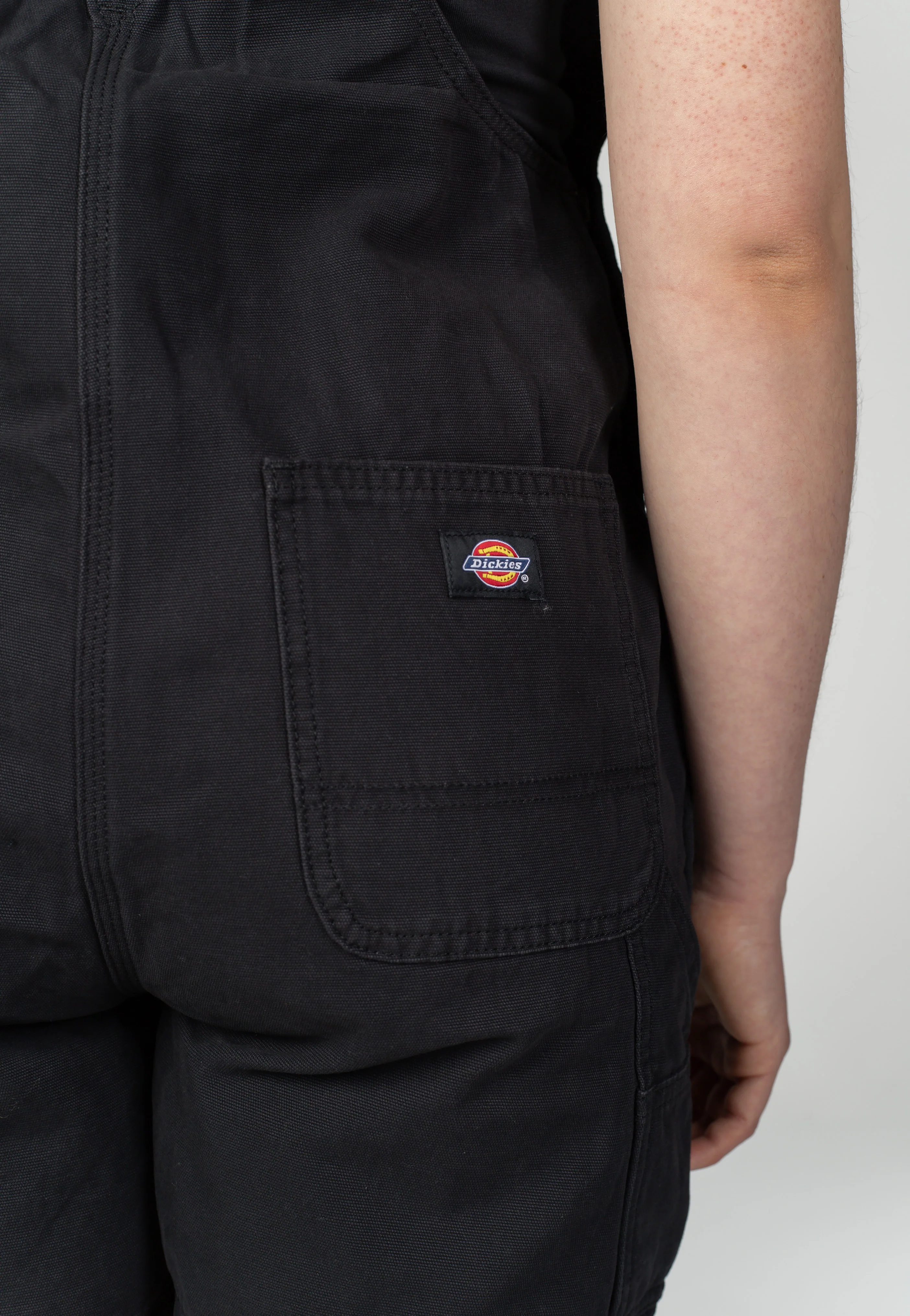 Canvas Short Bib W Black - Dungarees - Image 10