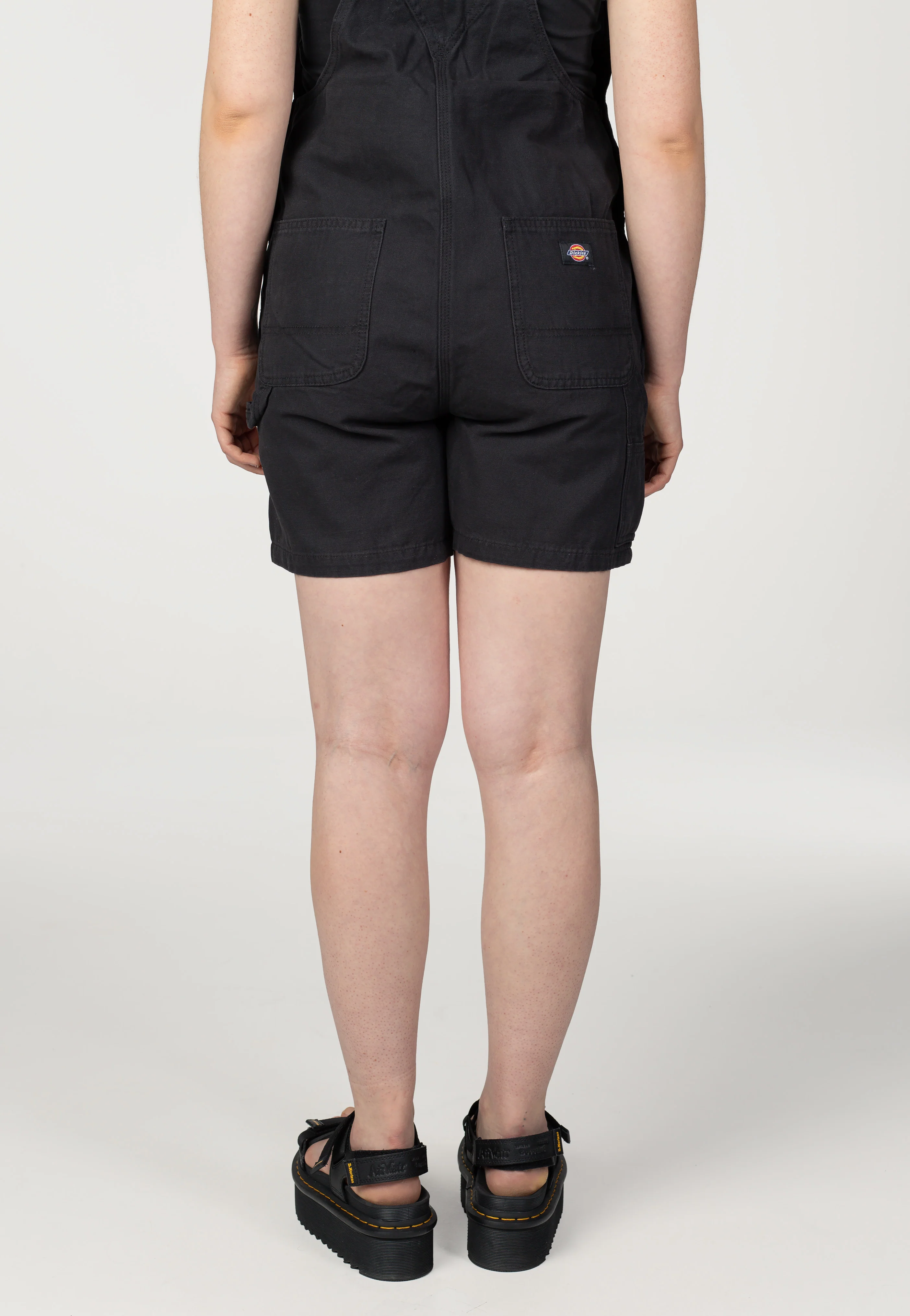 Canvas Short Bib W Black - Dungarees - Image 8