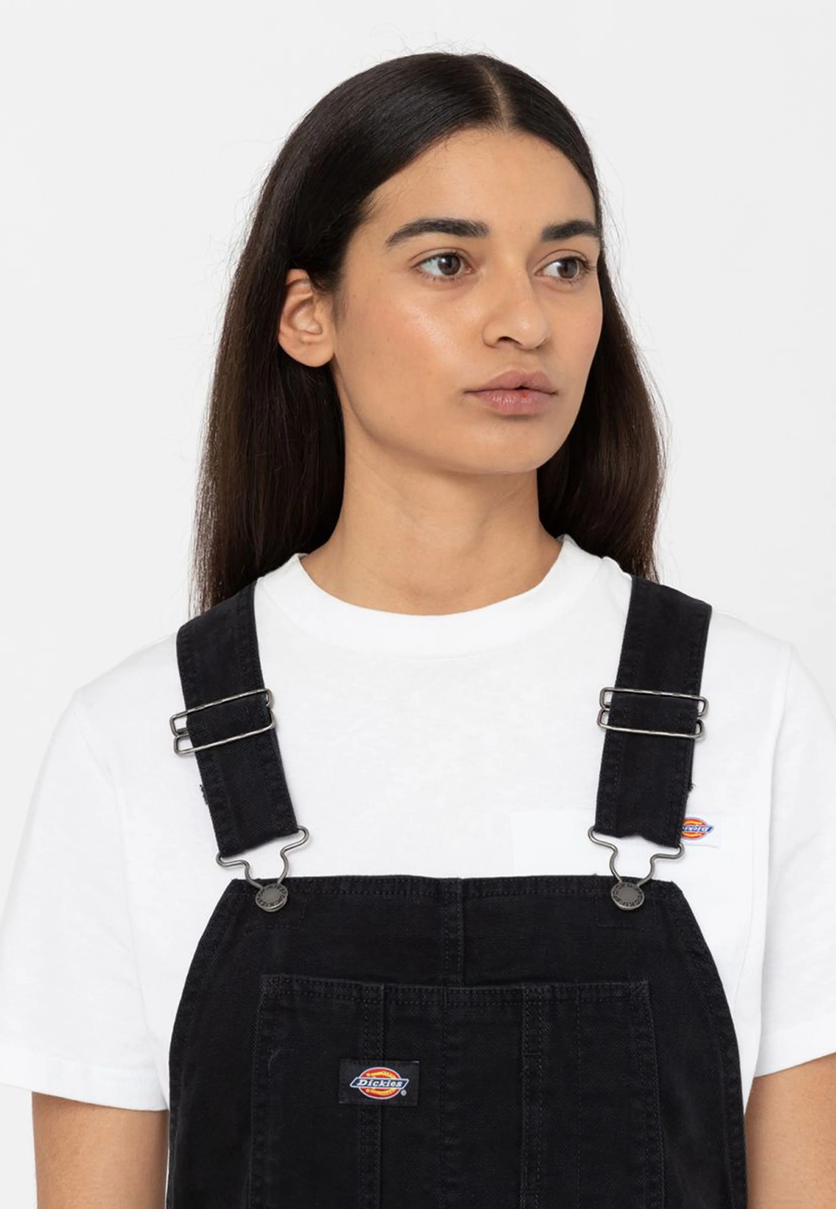 Duck Canvas Bib W Black - Dungarees - Image 2