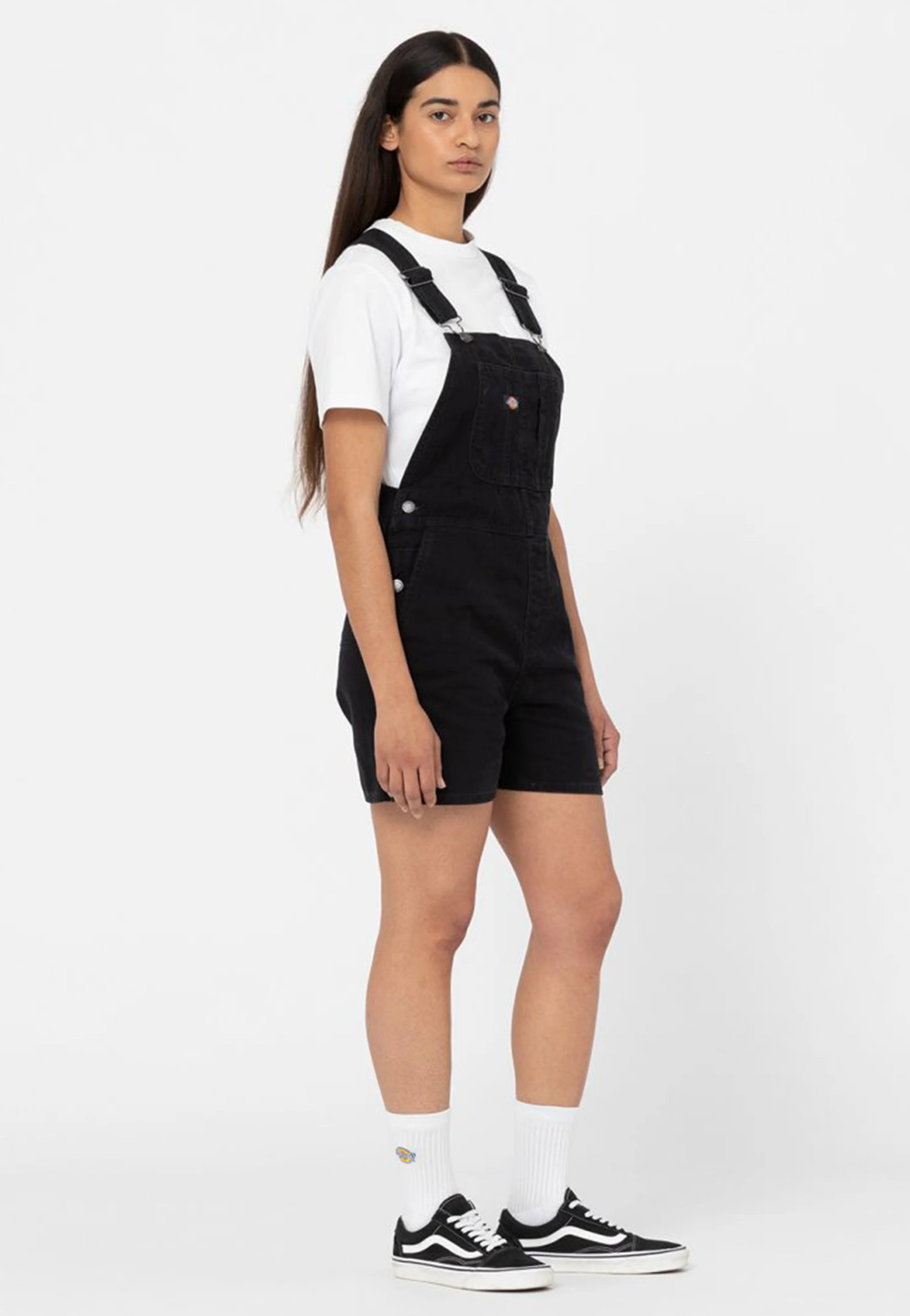 Duck Canvas Bib W Black - Dungarees - Image 3