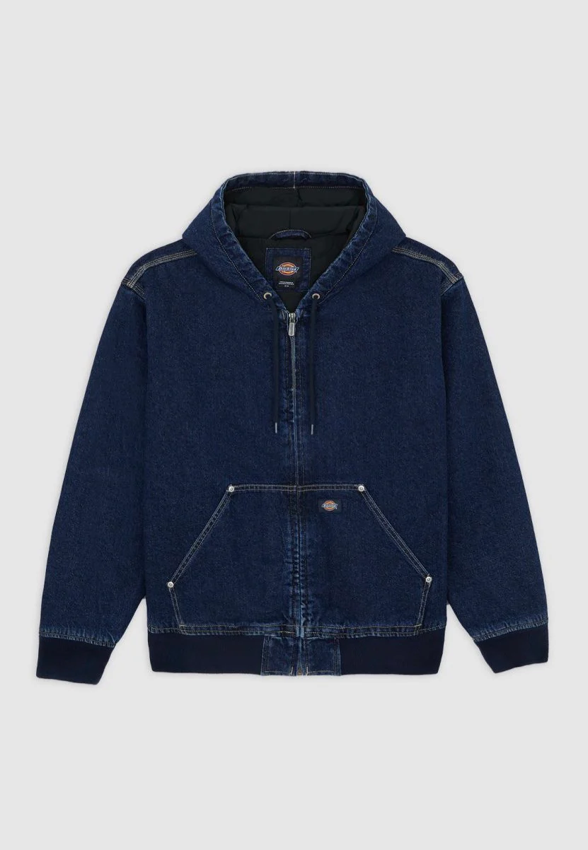 Hilham Hooded Dark Indigo - Jeans Jacket - Image 7