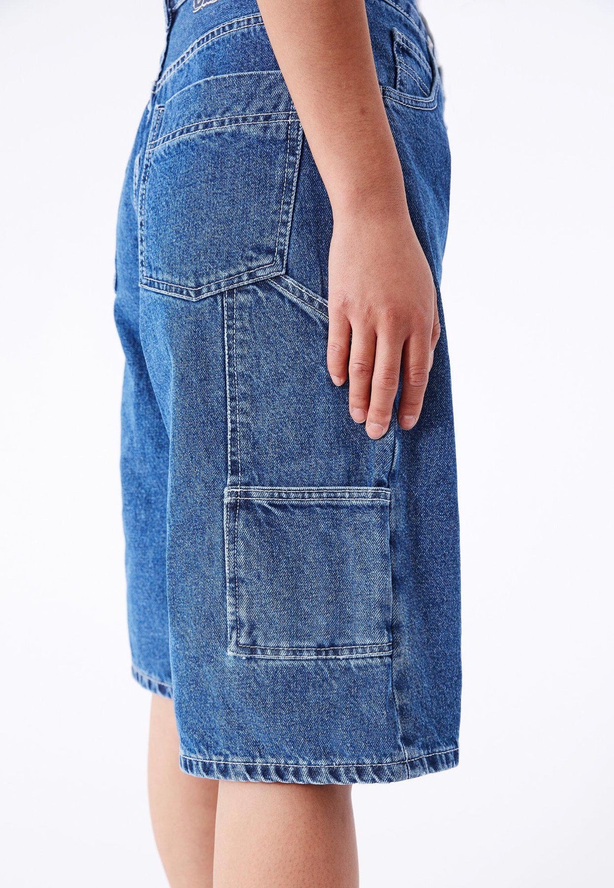 Bree Worker Pebble Mid Stone - Shorts - Image 4