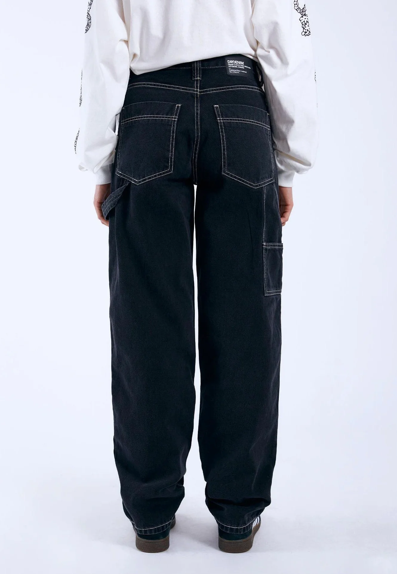 Faye Worker Black Used Contrast - Jeans - Image 4