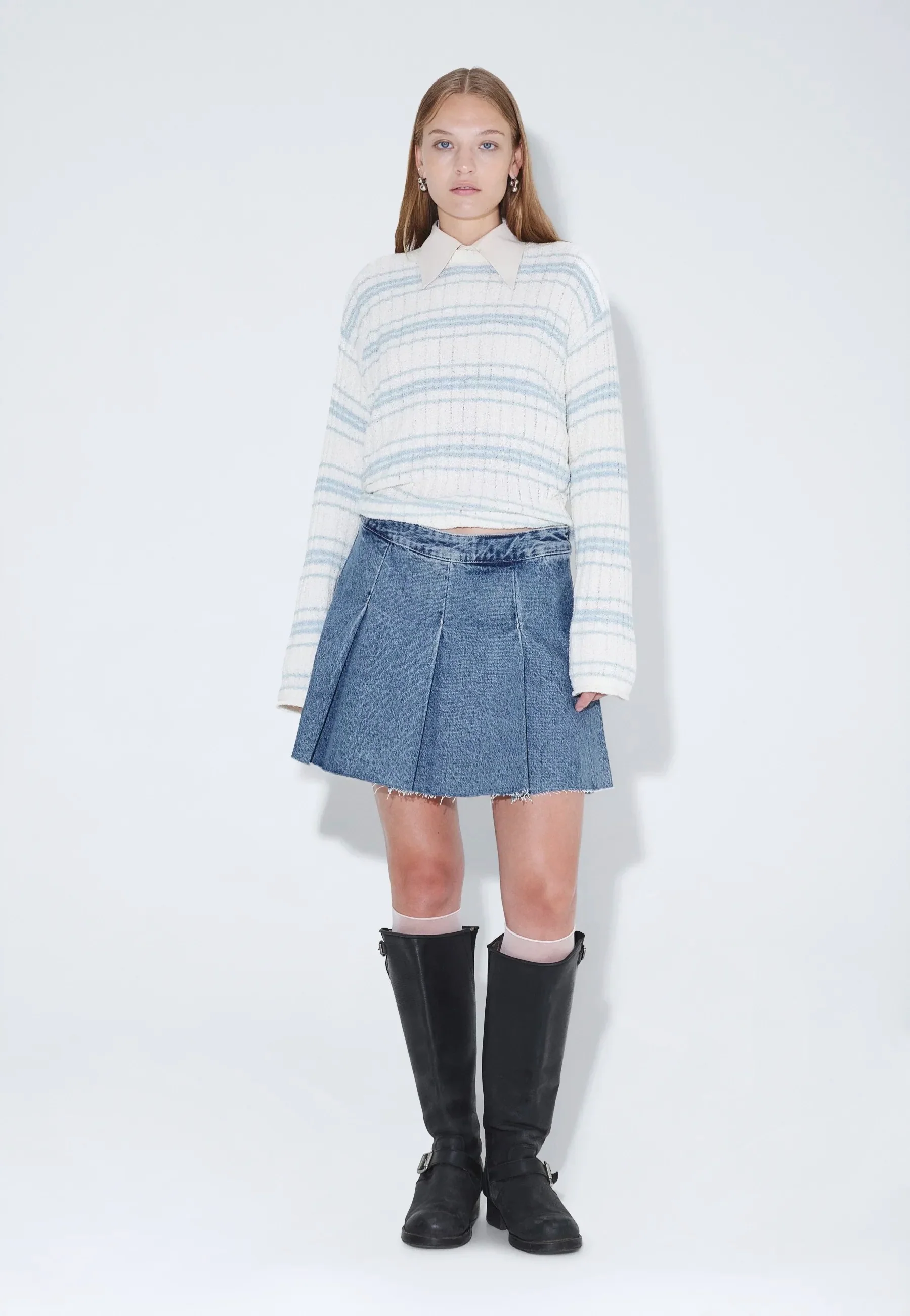 Tone Drift Sky Retro - Skirt - Image 4