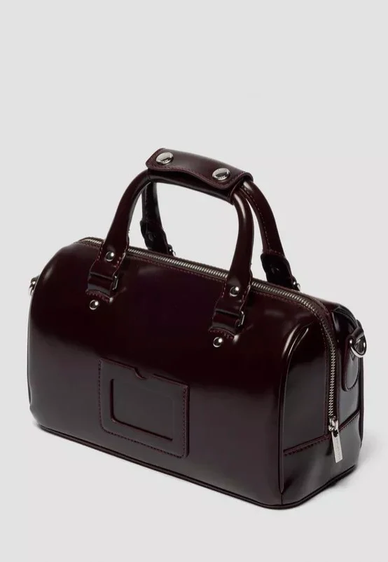 Top Handle Cherry Red Oxford Rub Off - Bag - Image 3