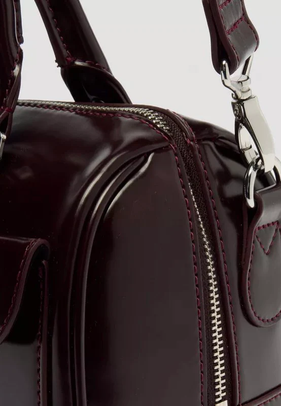 Top Handle Cherry Red Oxford Rub Off - Bag - Image 8