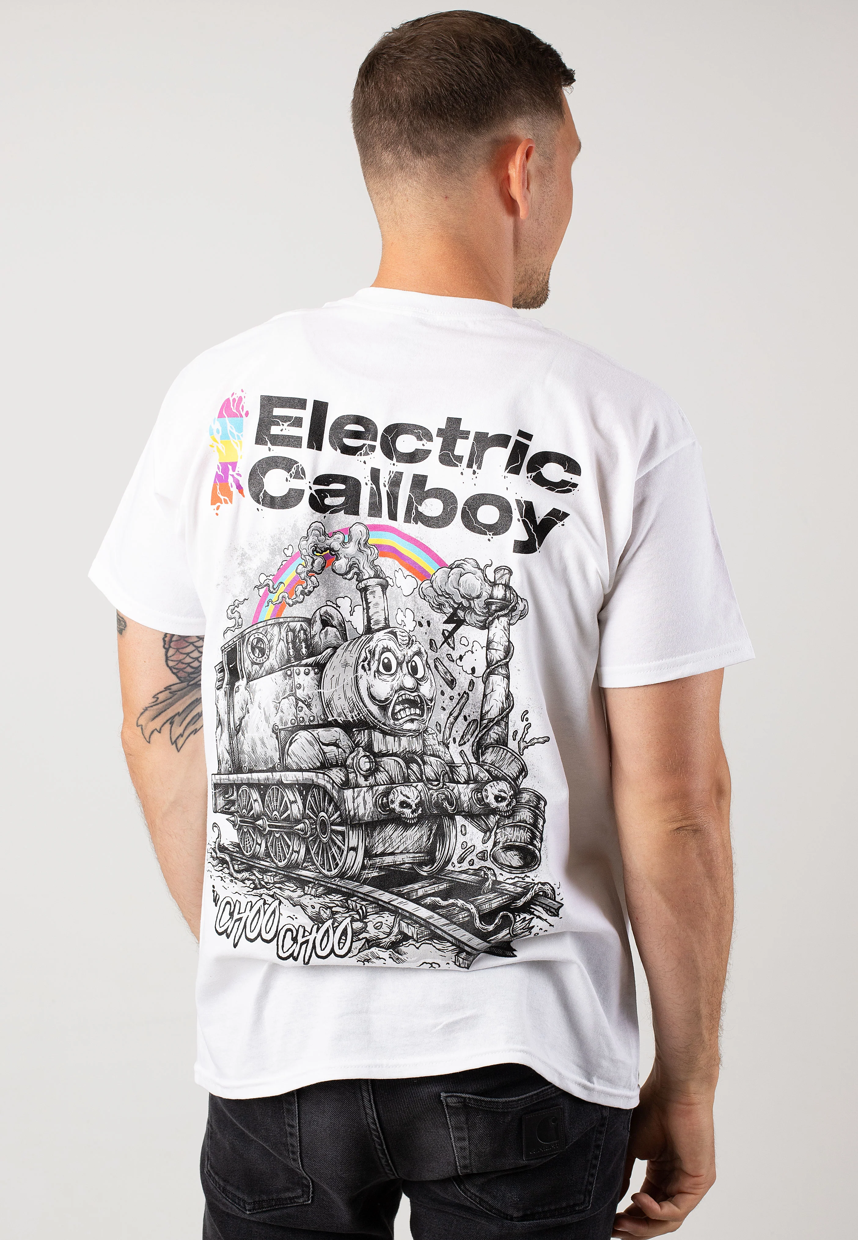 Choo Choo White - T-Shirt - Image 4