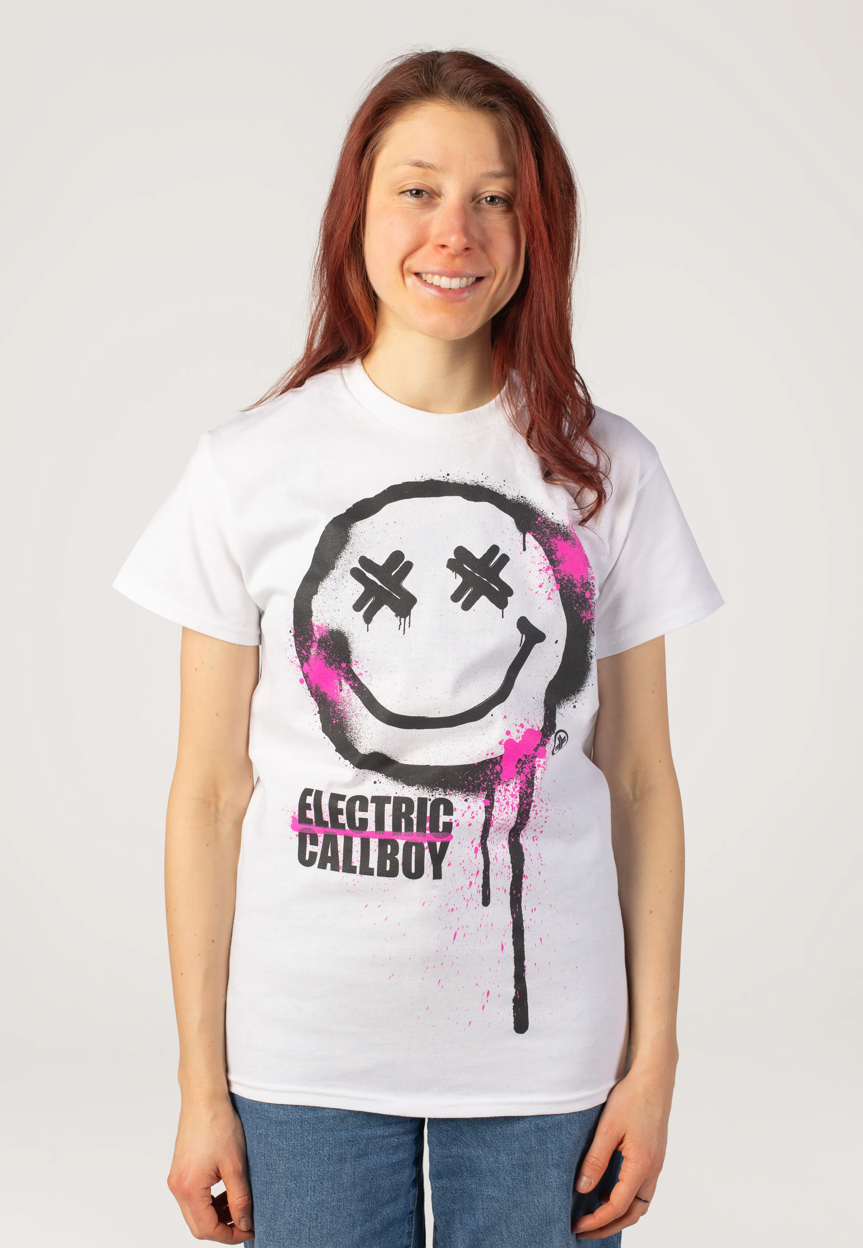 Spray Smile White - T-Shirt - Image 5