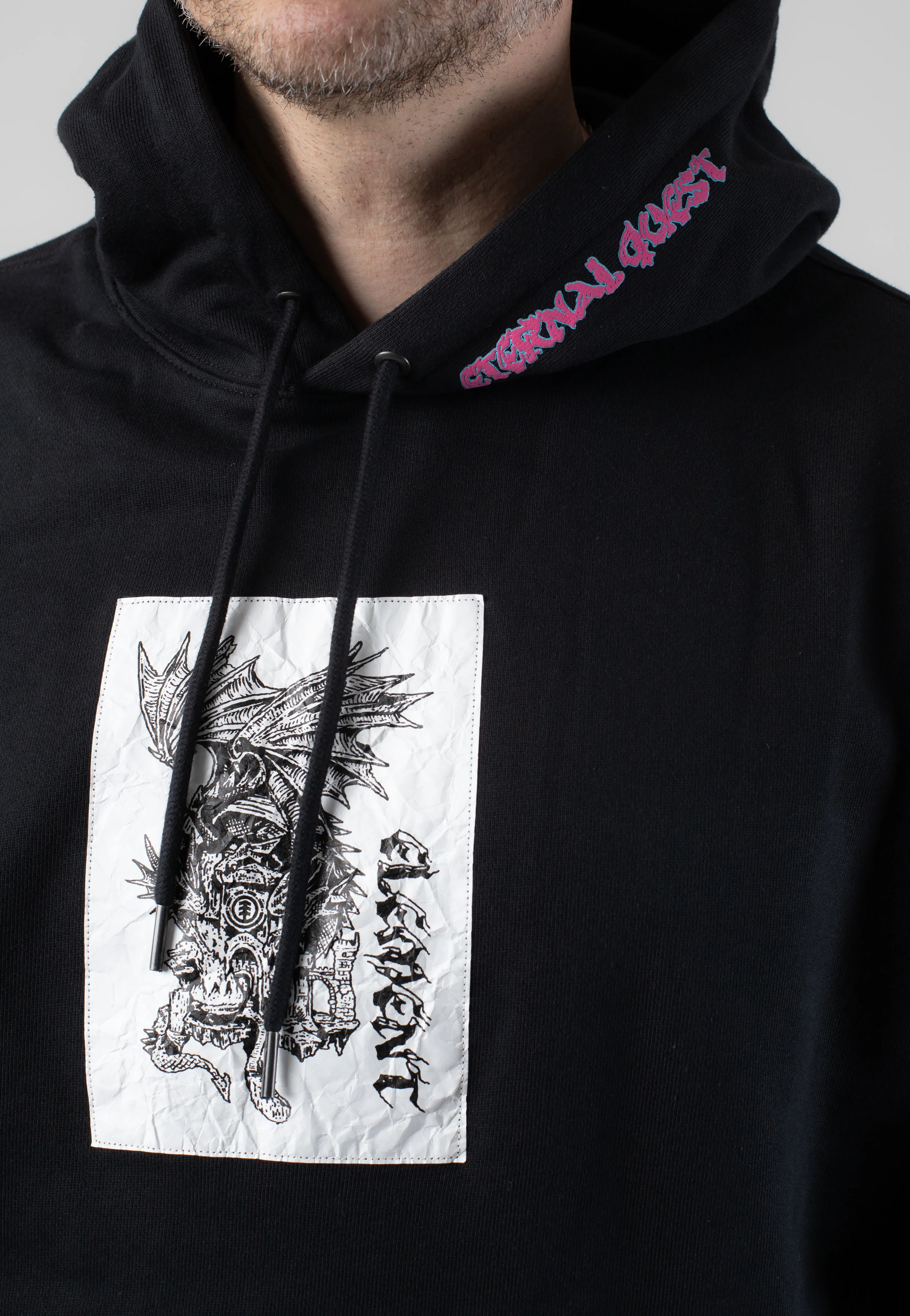 Ffnc Dragon Flint Black - Hoodie - Image 2