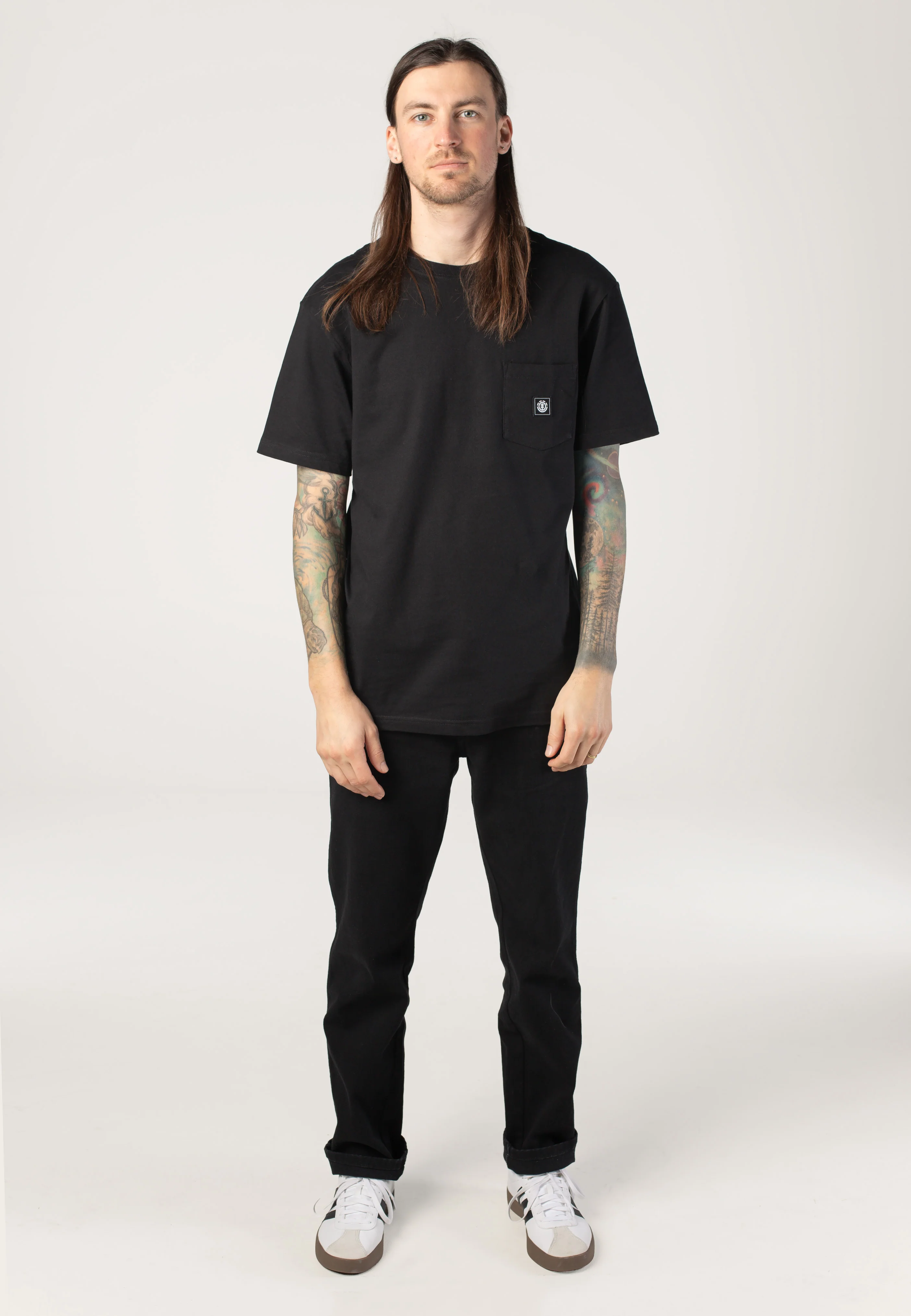 Icon Label Pocket Flint Black - T-Shirt - Image 3