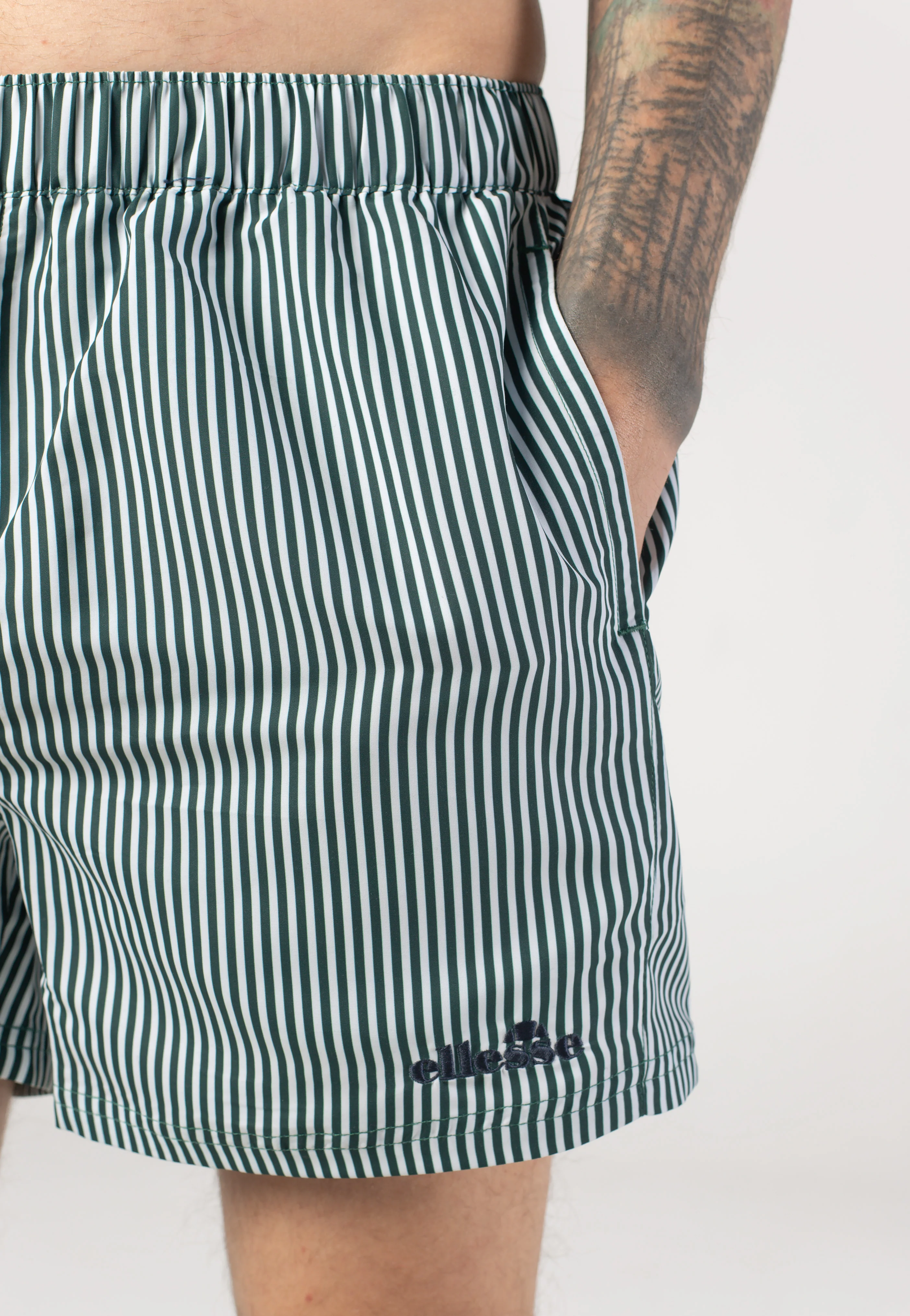 Sylbio White/Dark Green - Board Shorts - Image 3