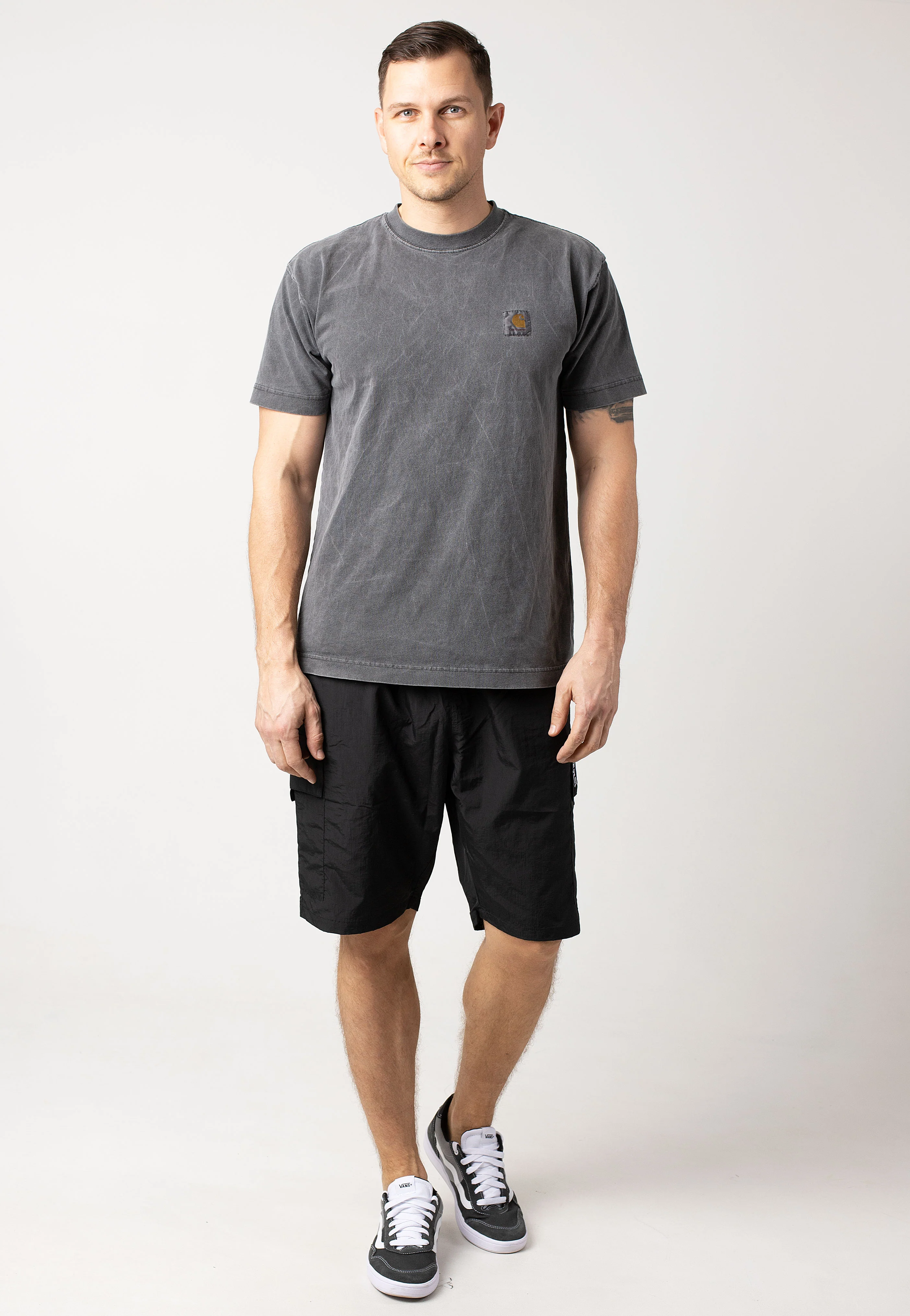 Yulio Cargo Washed Black - Shorts - Image 2