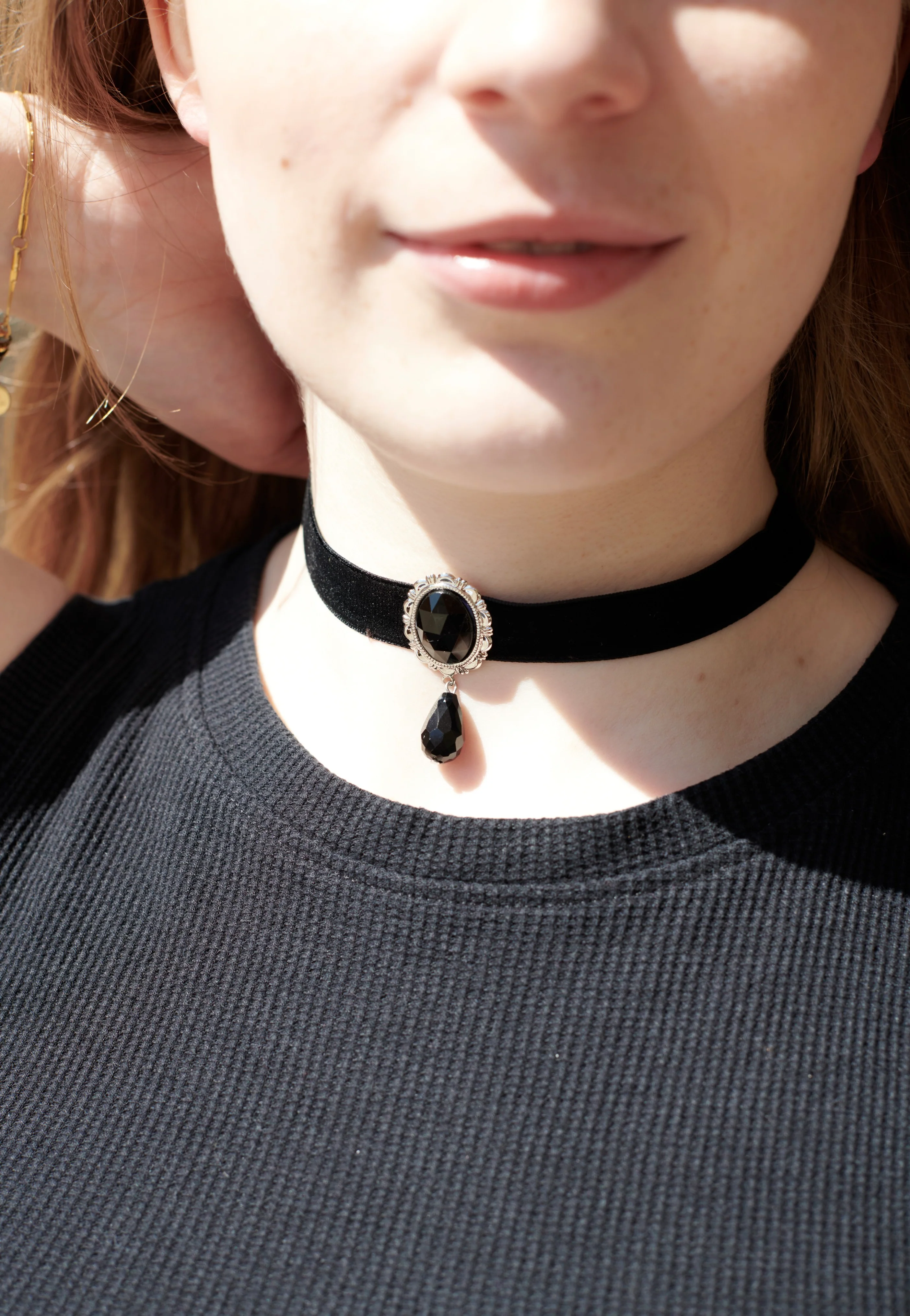 Black Velvet Silver - Choker - Image 2