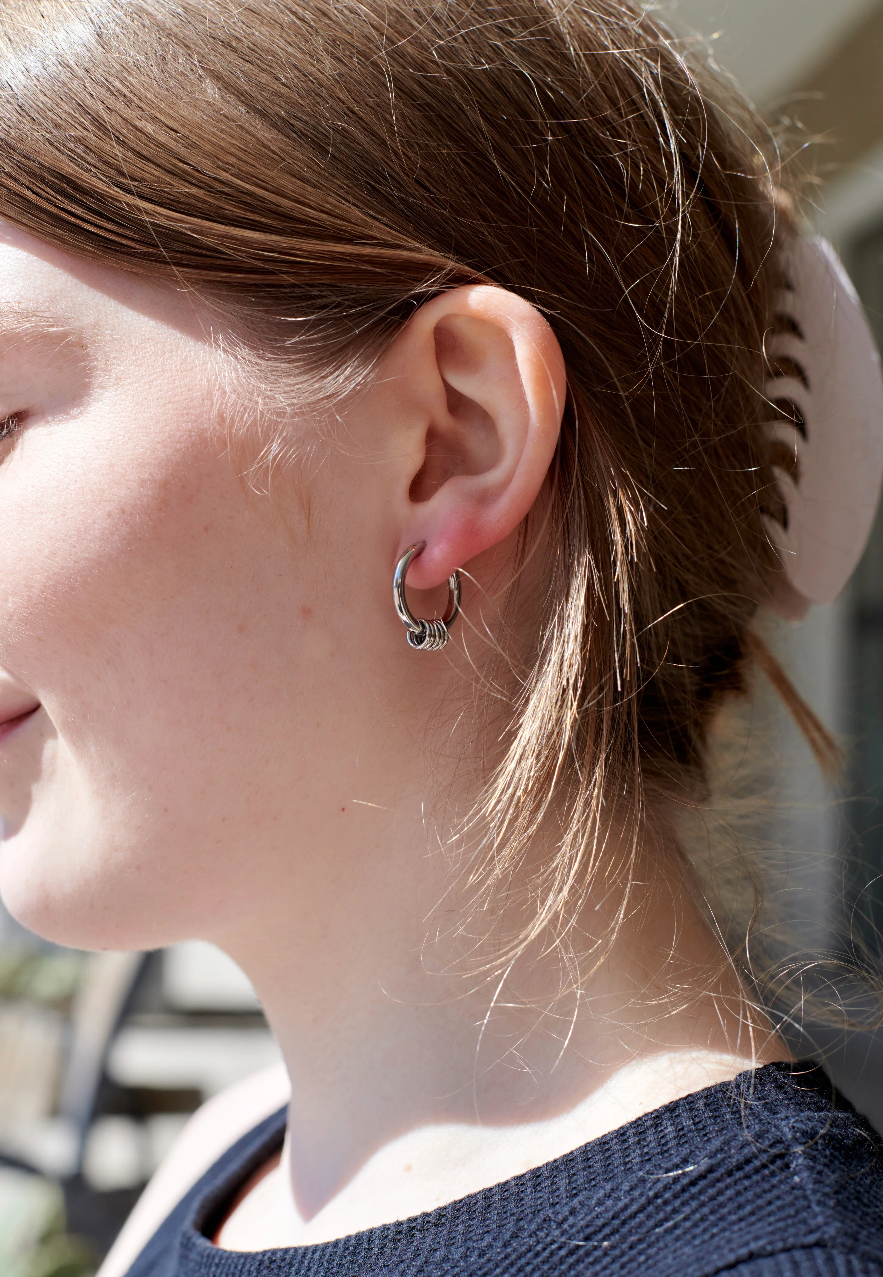 Rings Hoop Silver - Earrings - Image 3