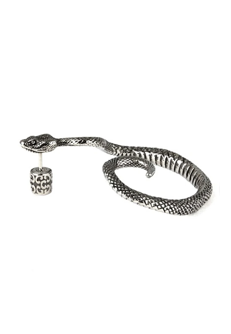Schlange II Rechts Silver - Earring - Image 9