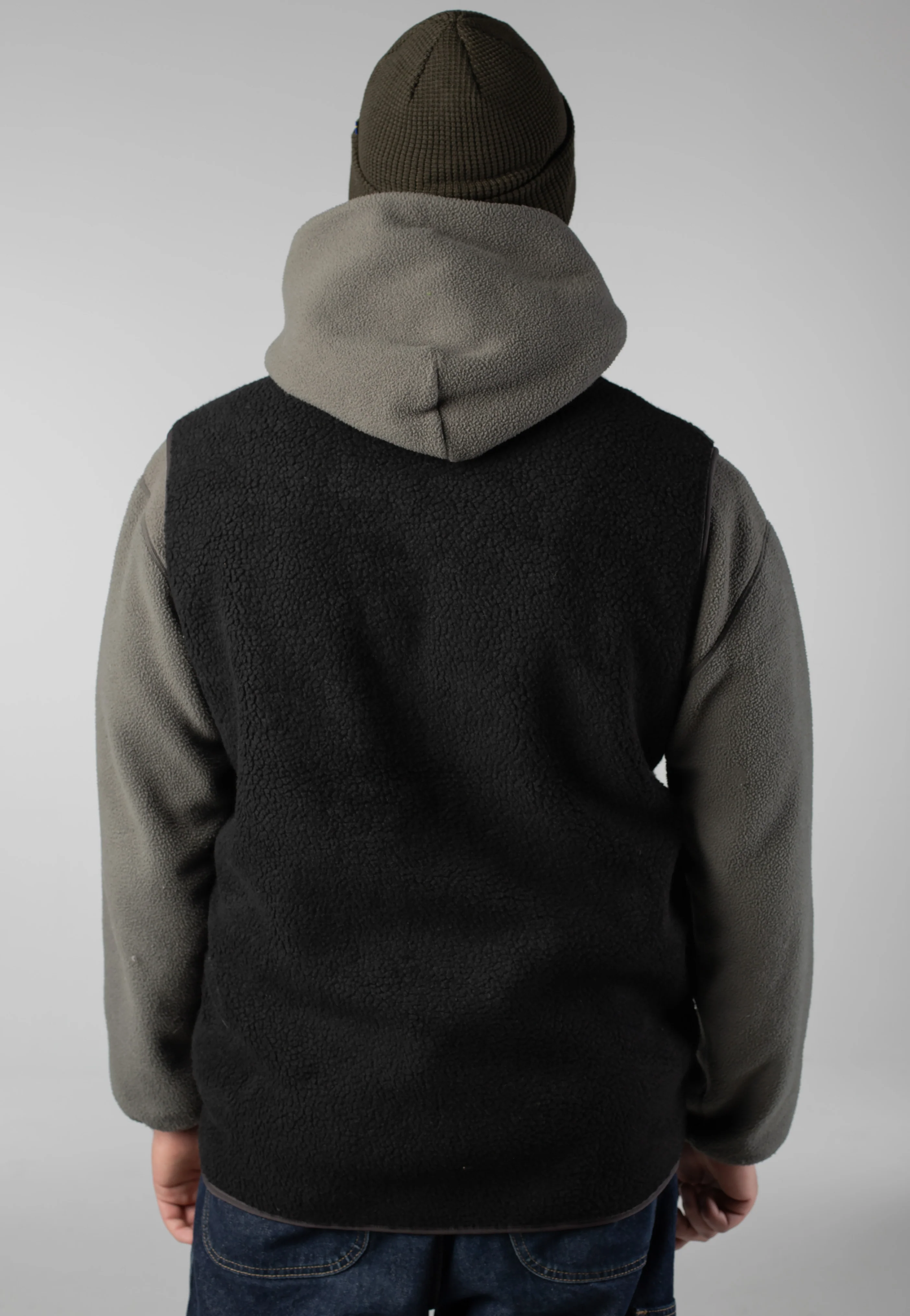Vardag Pile Fleece Black/Dark Grey - Vest - Image 2