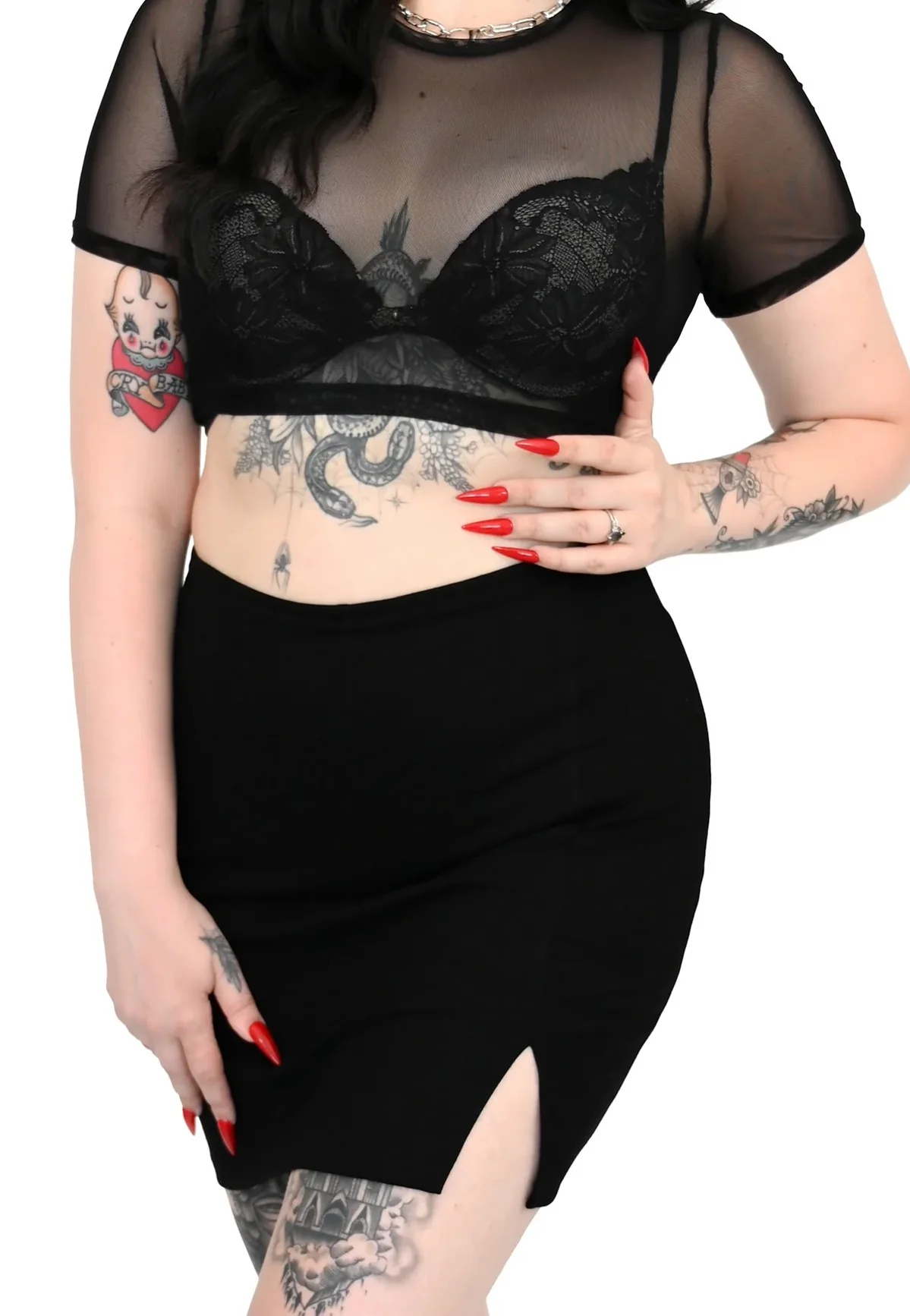 Bridget Mini With Built In Shorts Black - Skirt