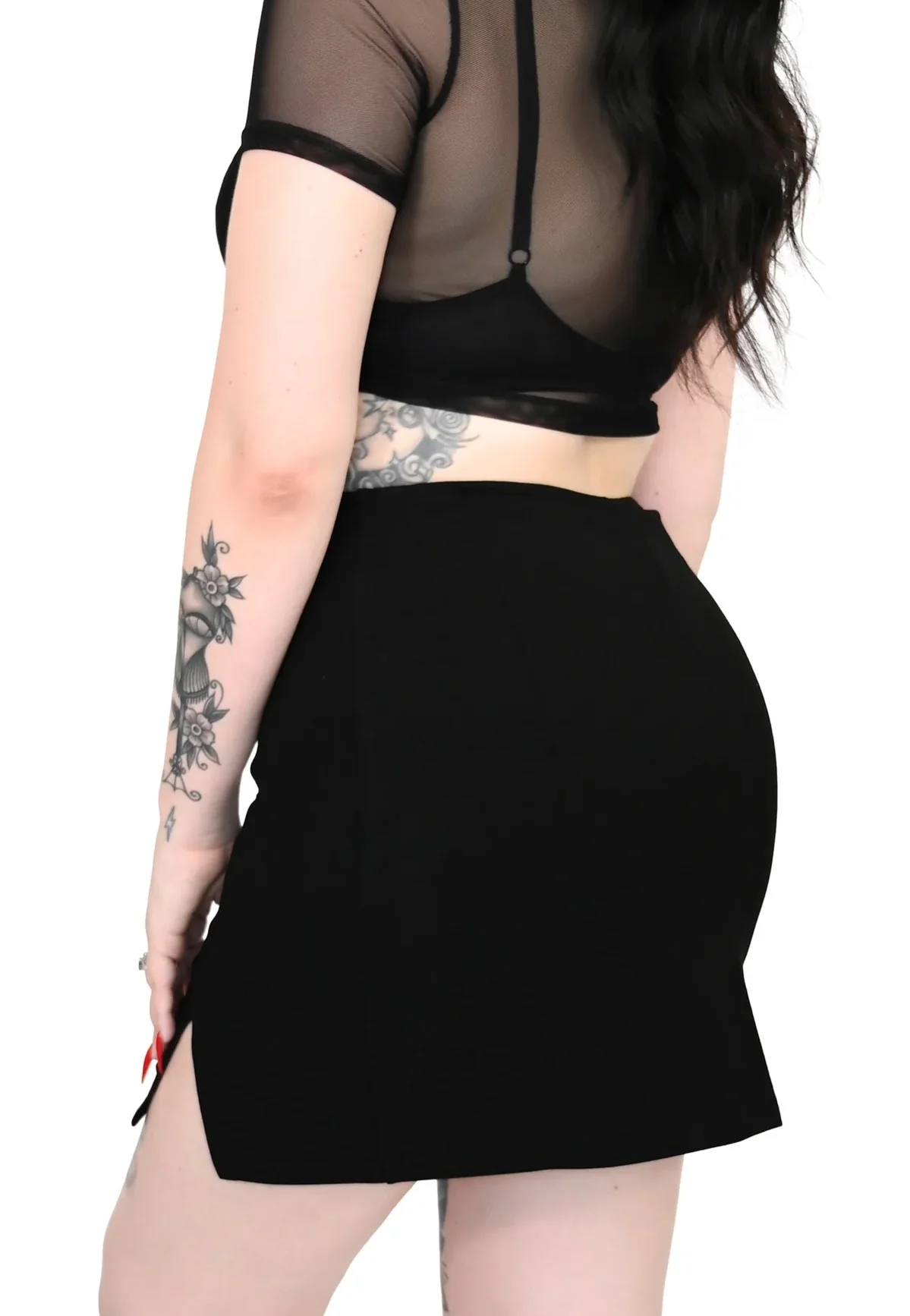 Bridget Mini With Built In Shorts Black - Skirt - Image 2