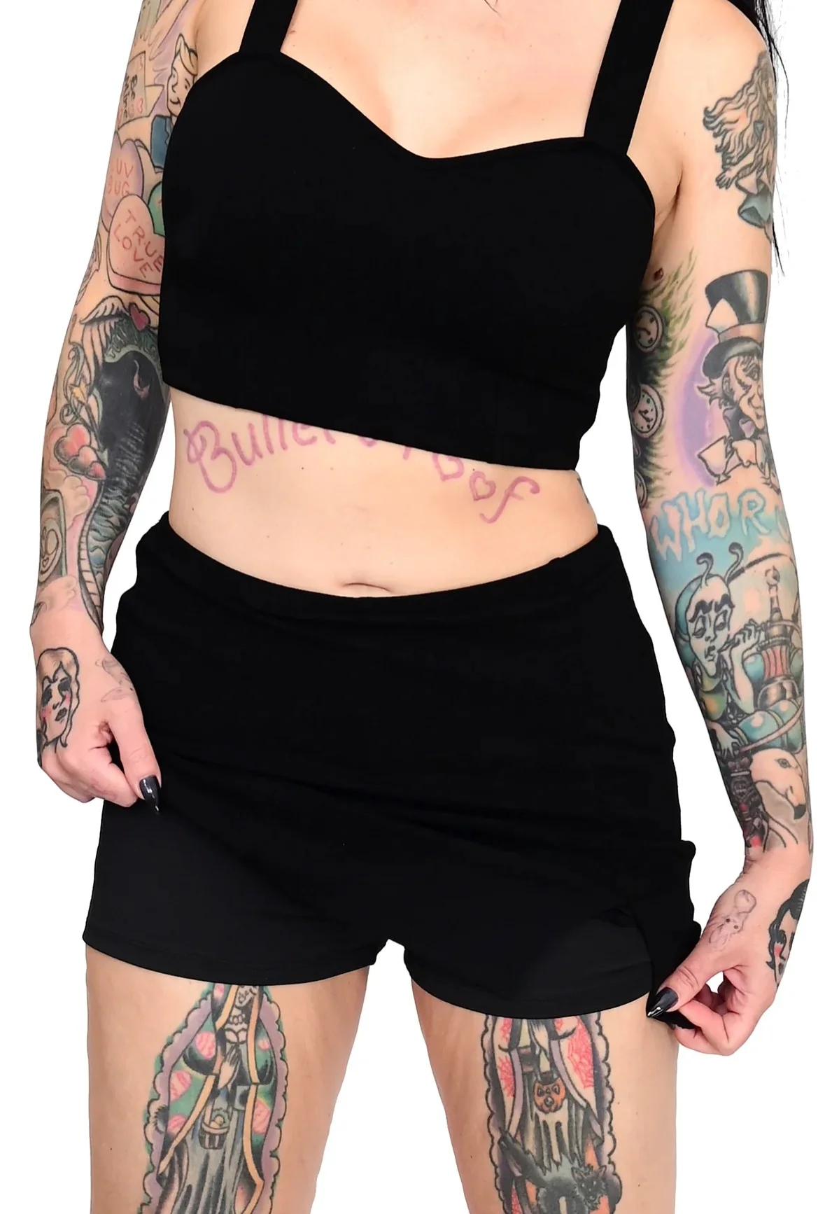 Bridget Mini With Built In Shorts Black - Skirt - Image 3