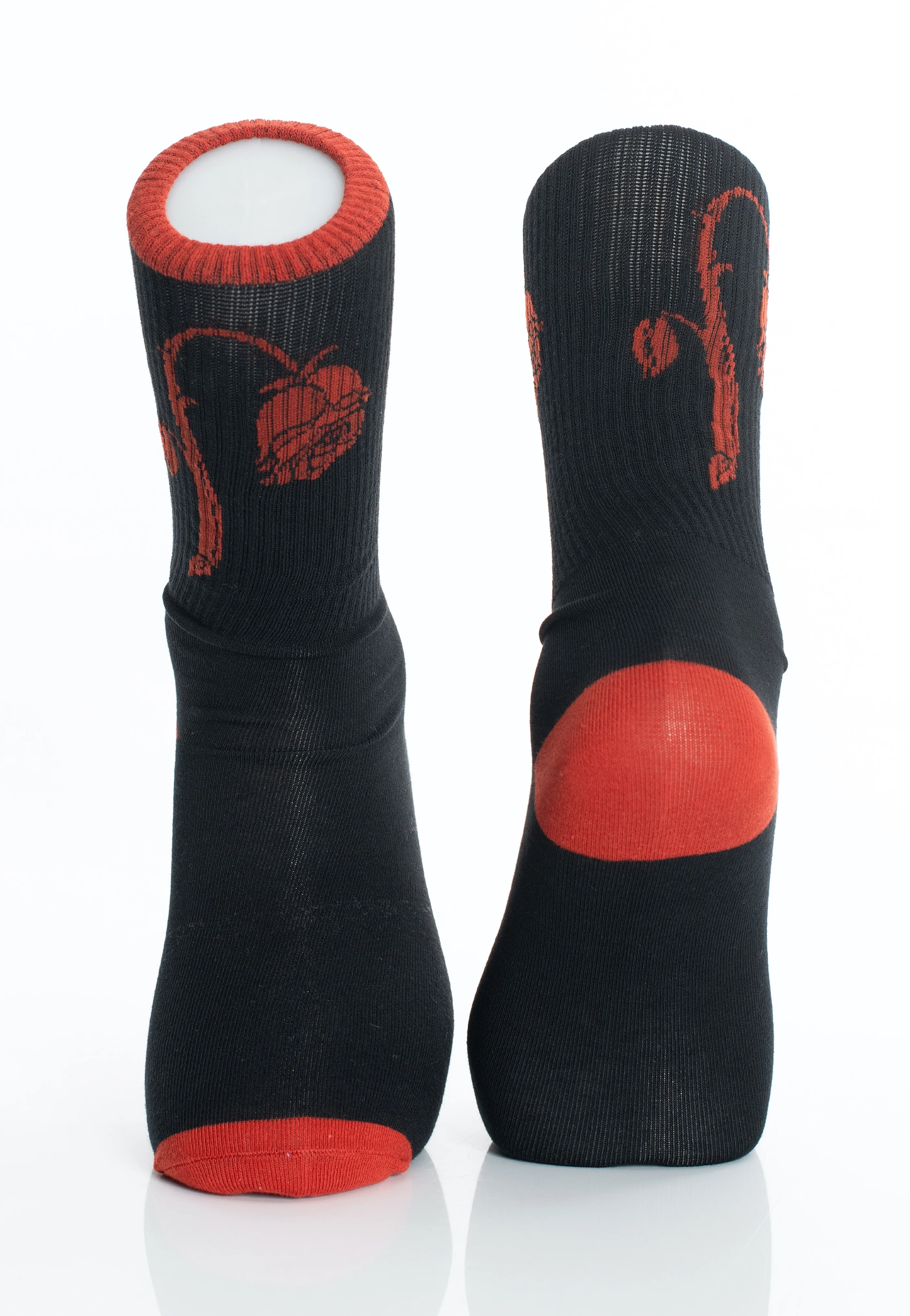 Foxblood Weeping Rose Black/Red - Socks - Image 4