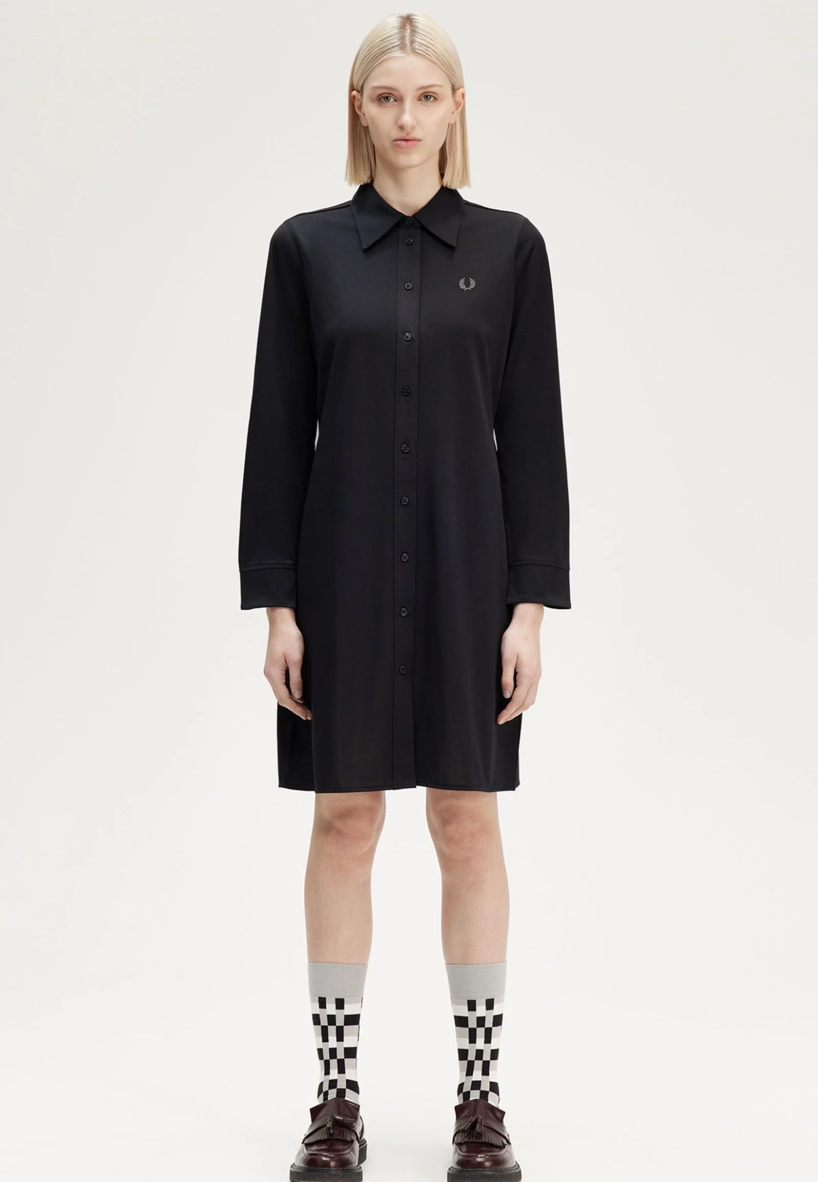 Button Through Black - Dress - Image 6