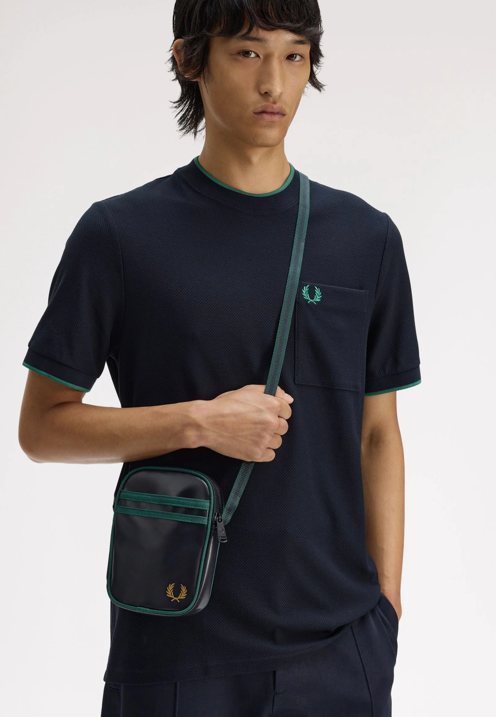 Classic Small Side Navy/Grassroots - Crossbody Bag - Image 2