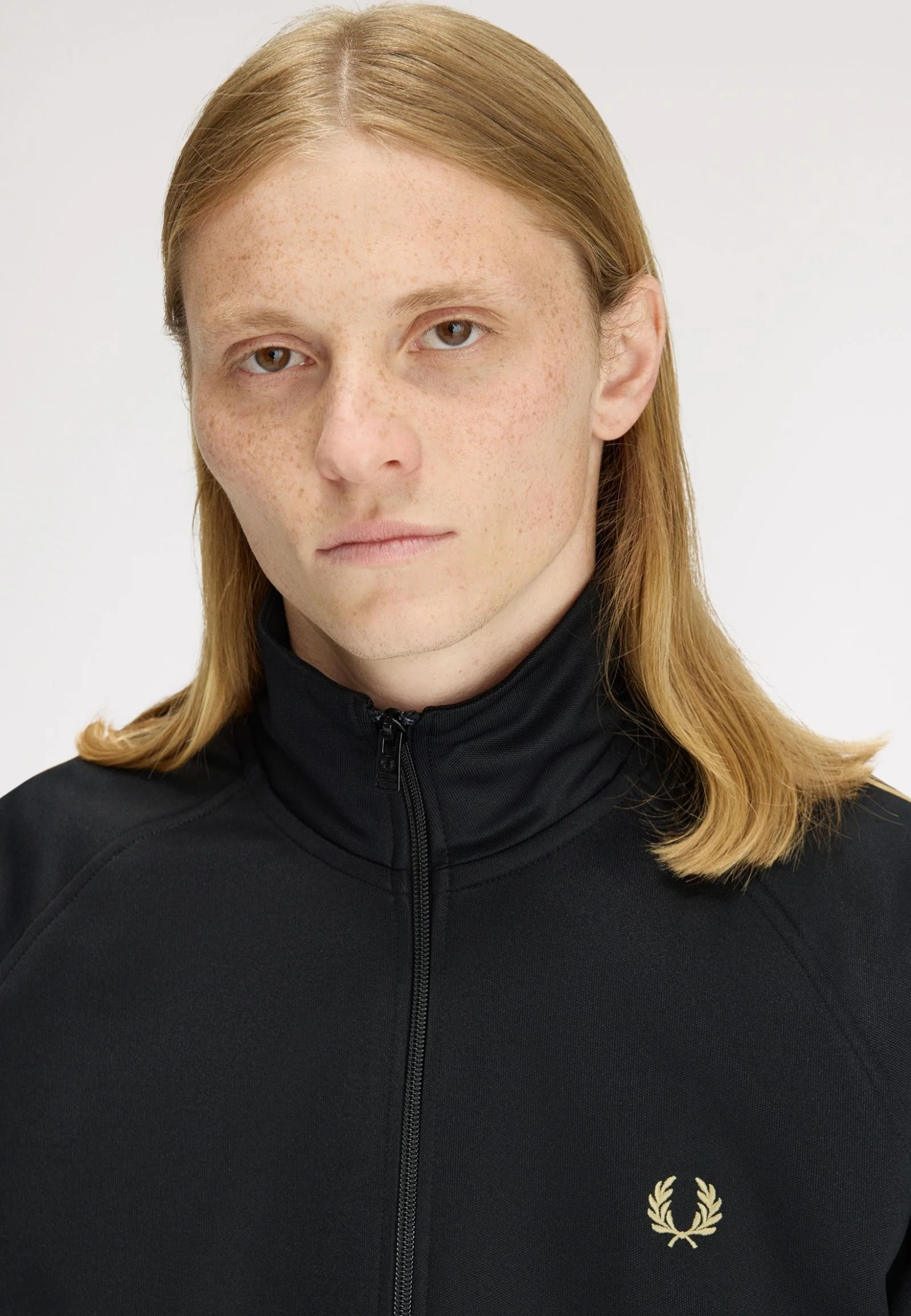 Contrast Tape Black/Champagne - Track Jacket - Image 4
